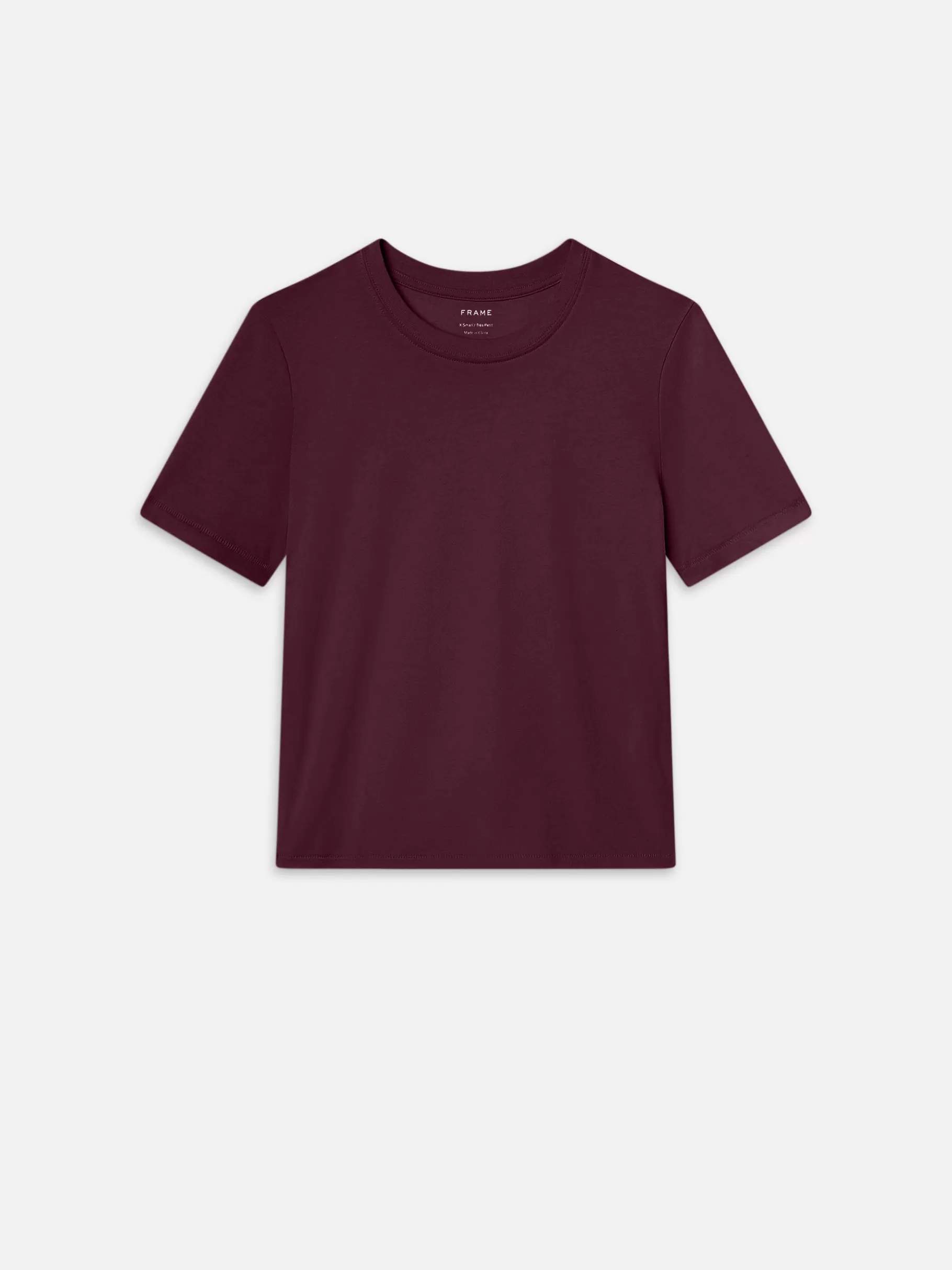 Tanks & Tees*FRAME Baby Tee in Burgundy