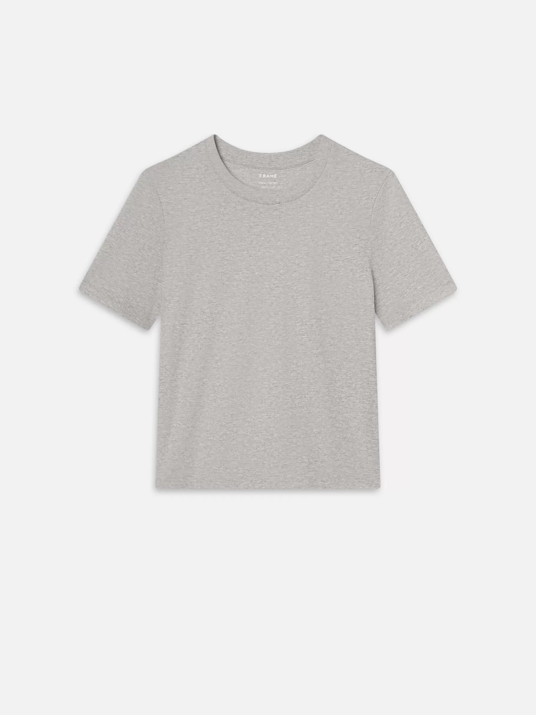Tanks & Tees*FRAME Baby Tee in Heather Grey Heathergrey