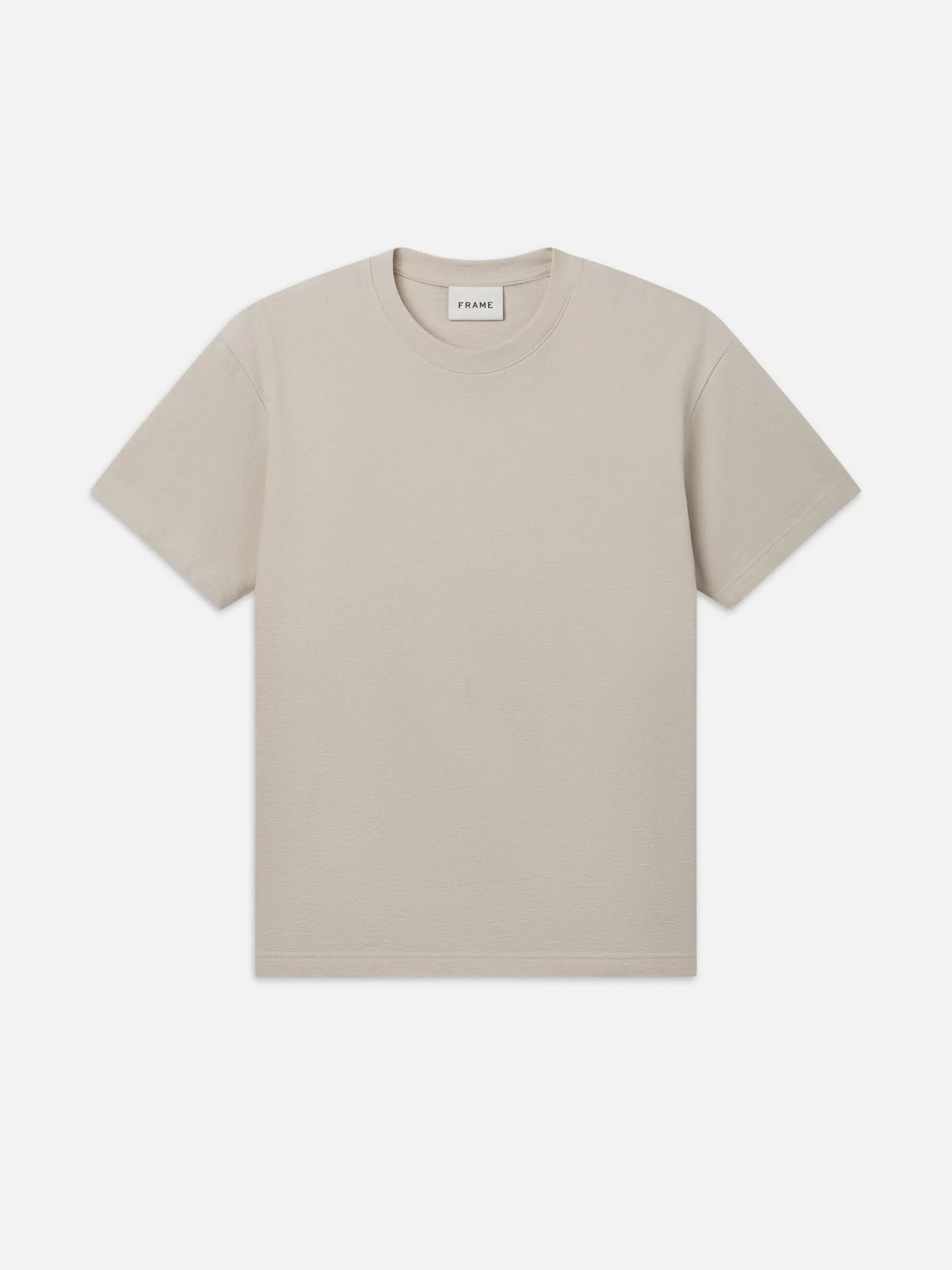 Tees & Polos*FRAME Boxy Textured Tee in Off White Offwhite