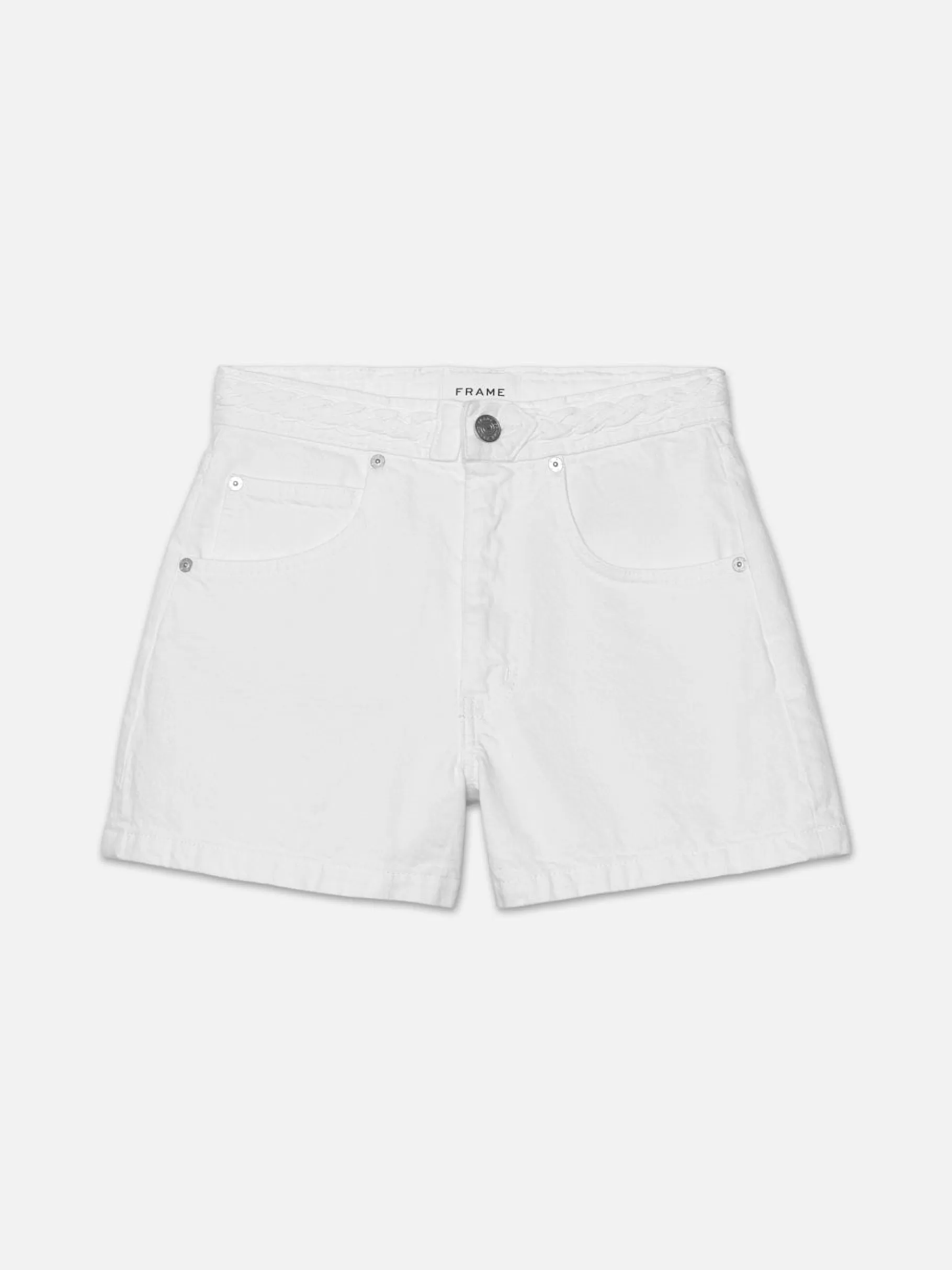 Skirts & Shorts*FRAME Braided Waistband Short in White