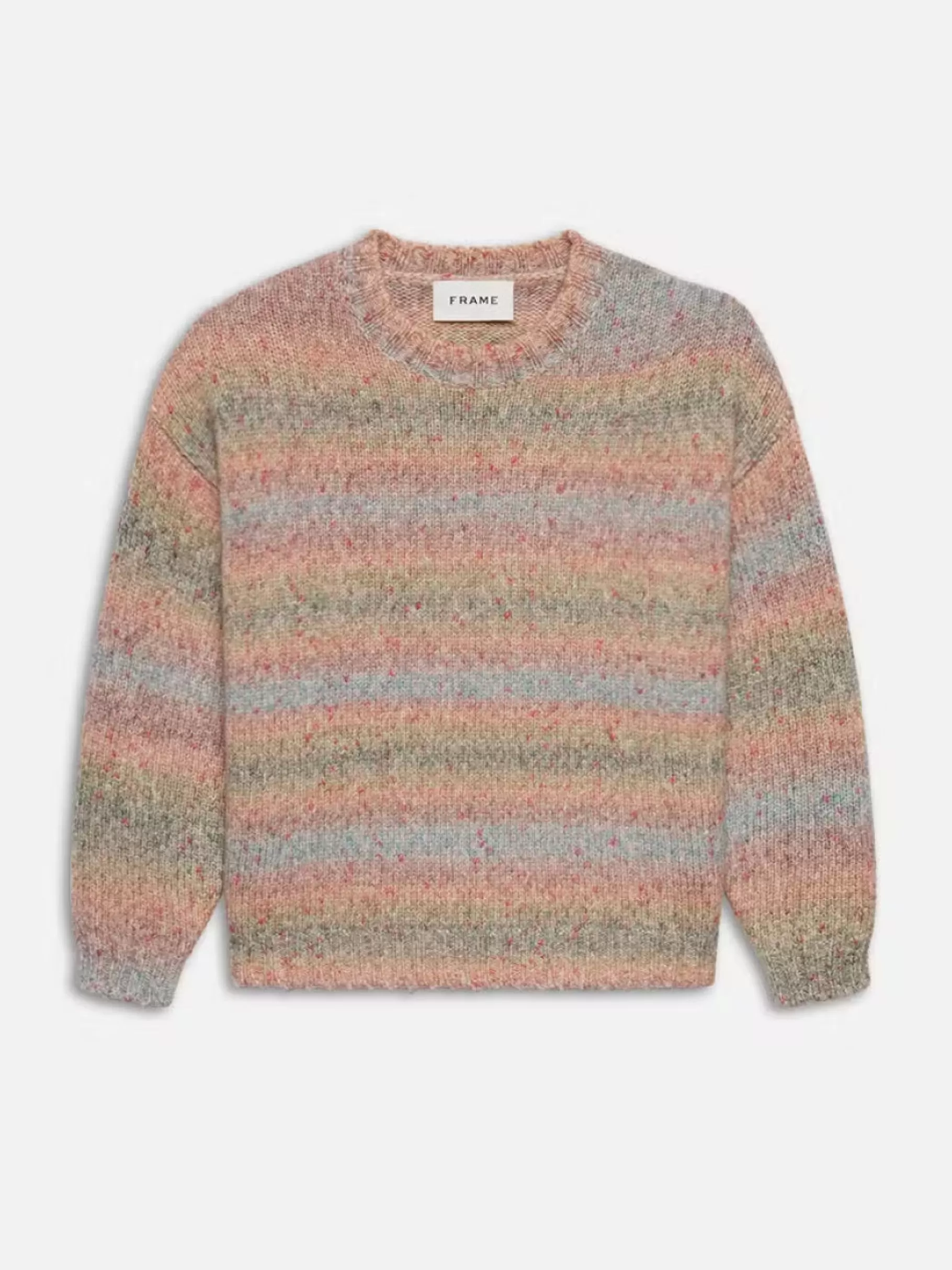 Sweaters & Hoodies*FRAME Brushed Tweed Sweater in Soft Lavender Multi Softlavendermulti