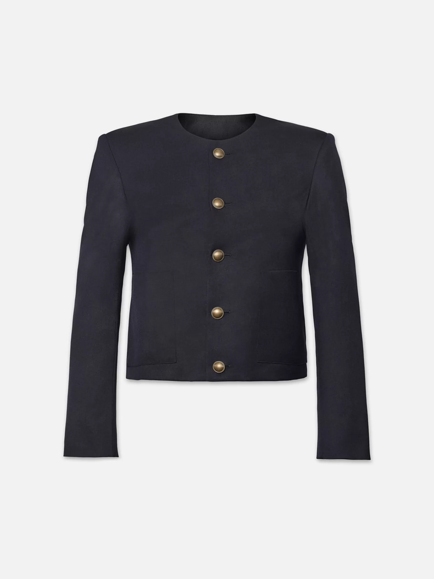 Jackets & Coats*FRAME Button Front Jacket in Navy