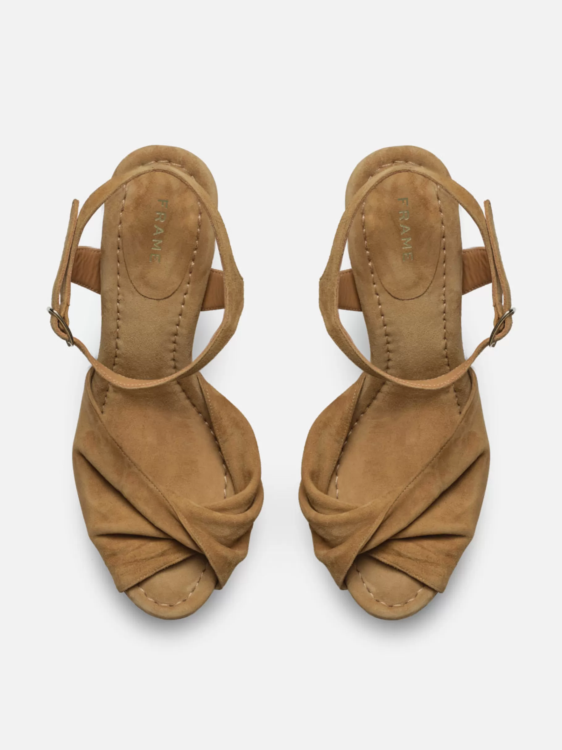 All Accessories & Shoes*FRAME Camille Platform Heel in Tan