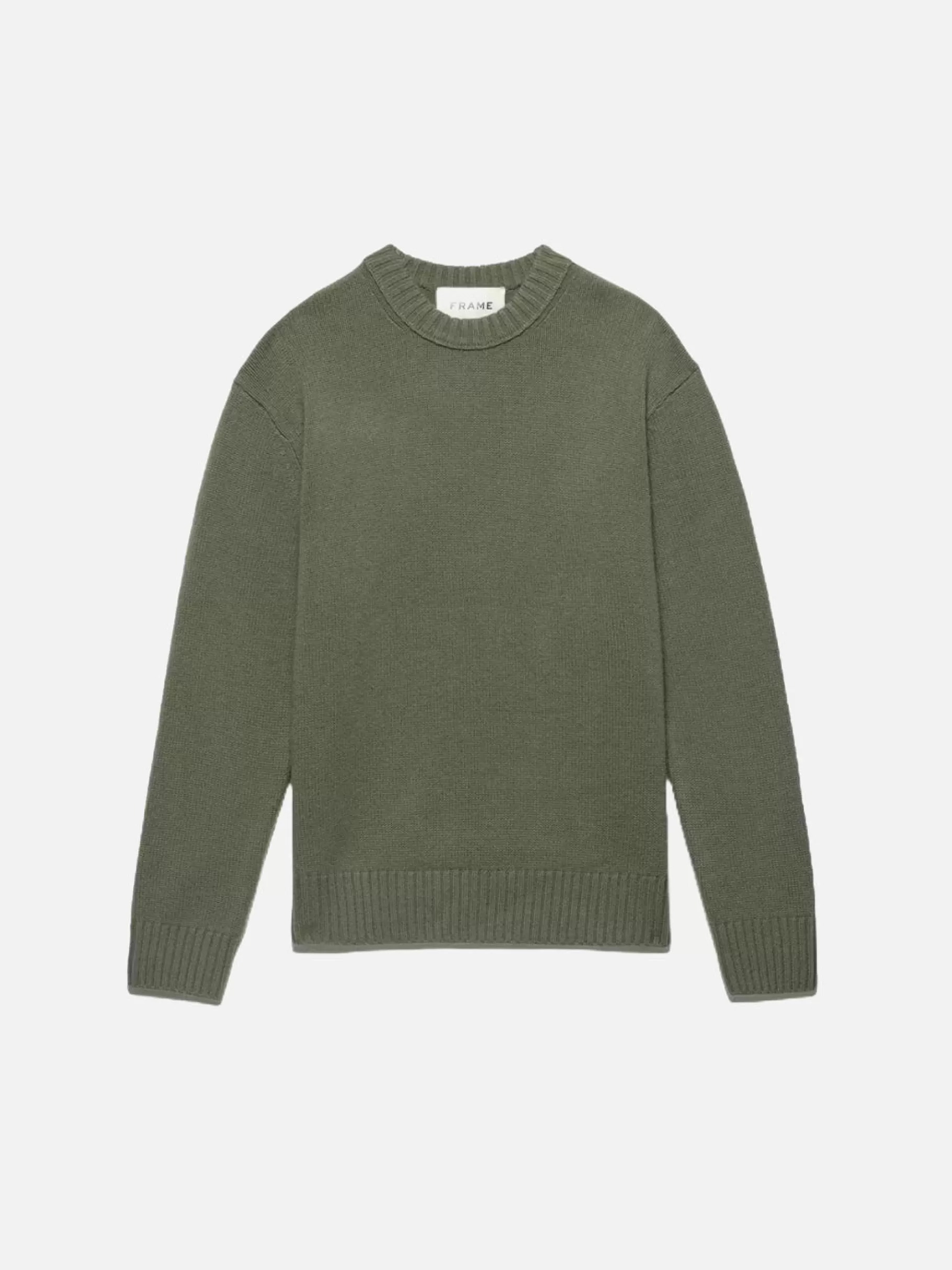 Sweaters | Sweaters & Hoodies*FRAME Cashmere Crewneck Sweater in Khaki Green Khakigreen