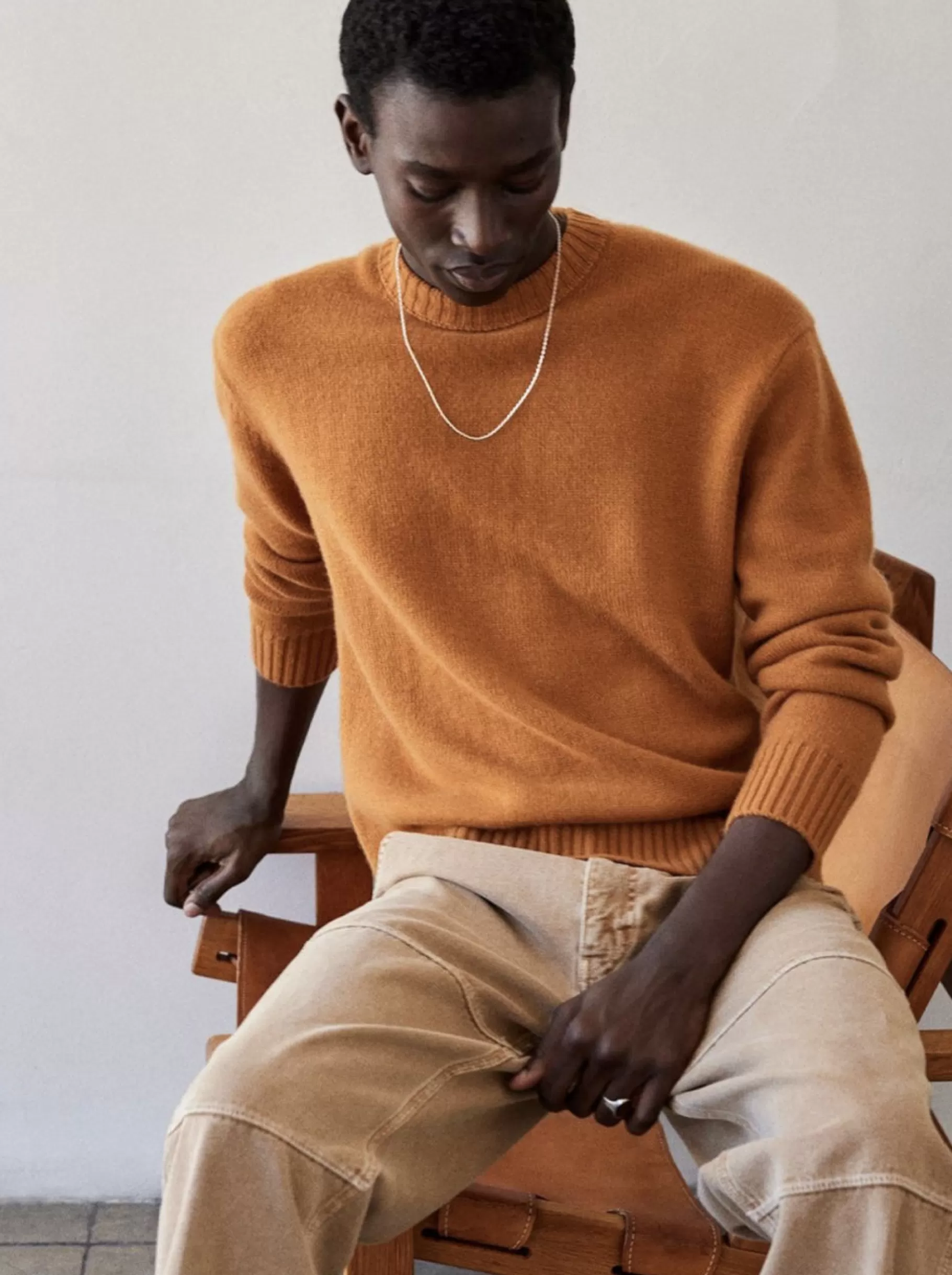 Sweaters | Sweaters & Hoodies*FRAME Cashmere Crewneck Sweater in Rust