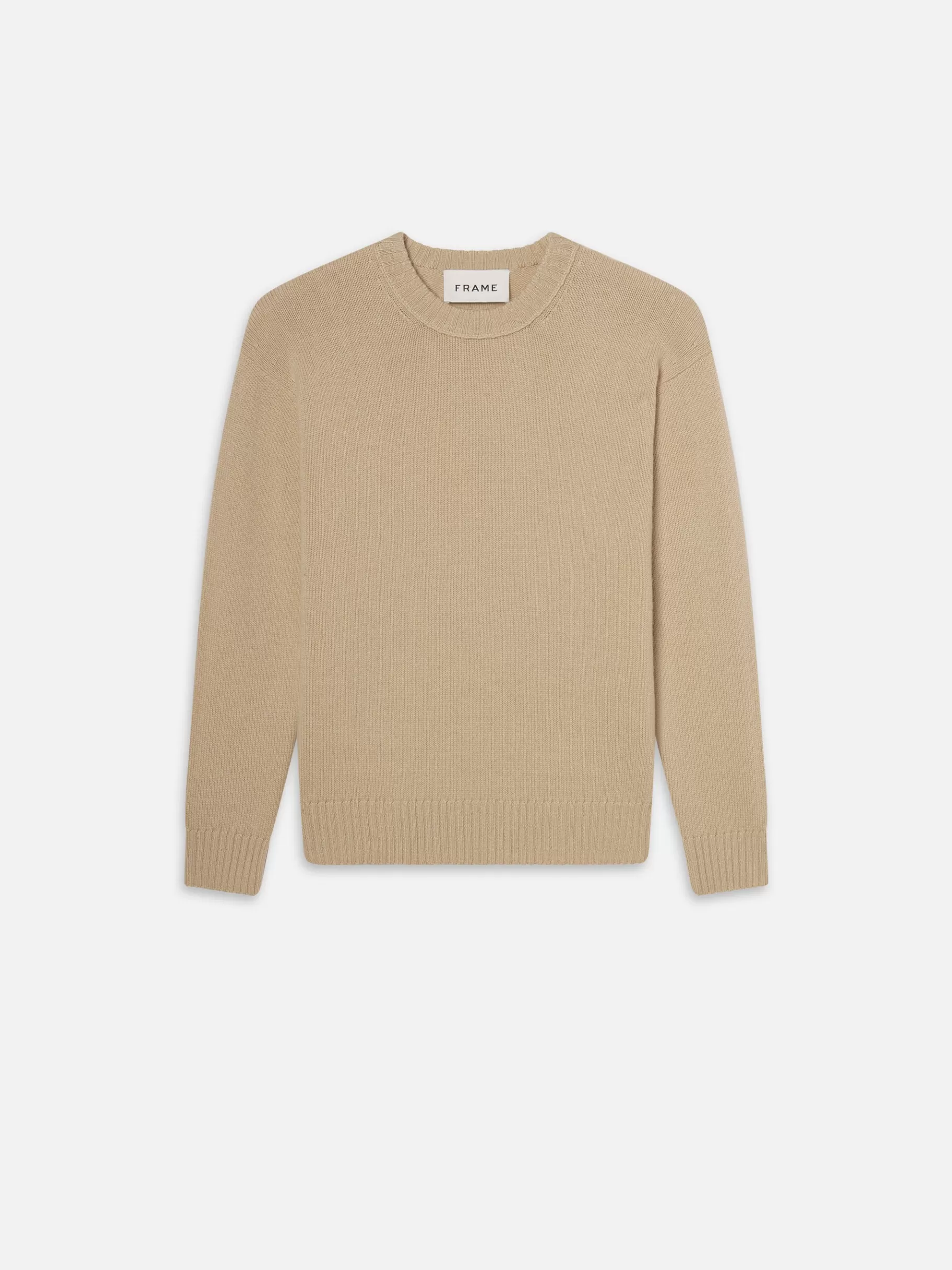 Sweaters | Sweaters & Hoodies*FRAME Cashmere Crewneck Sweater in Sand Beige Sandbeige