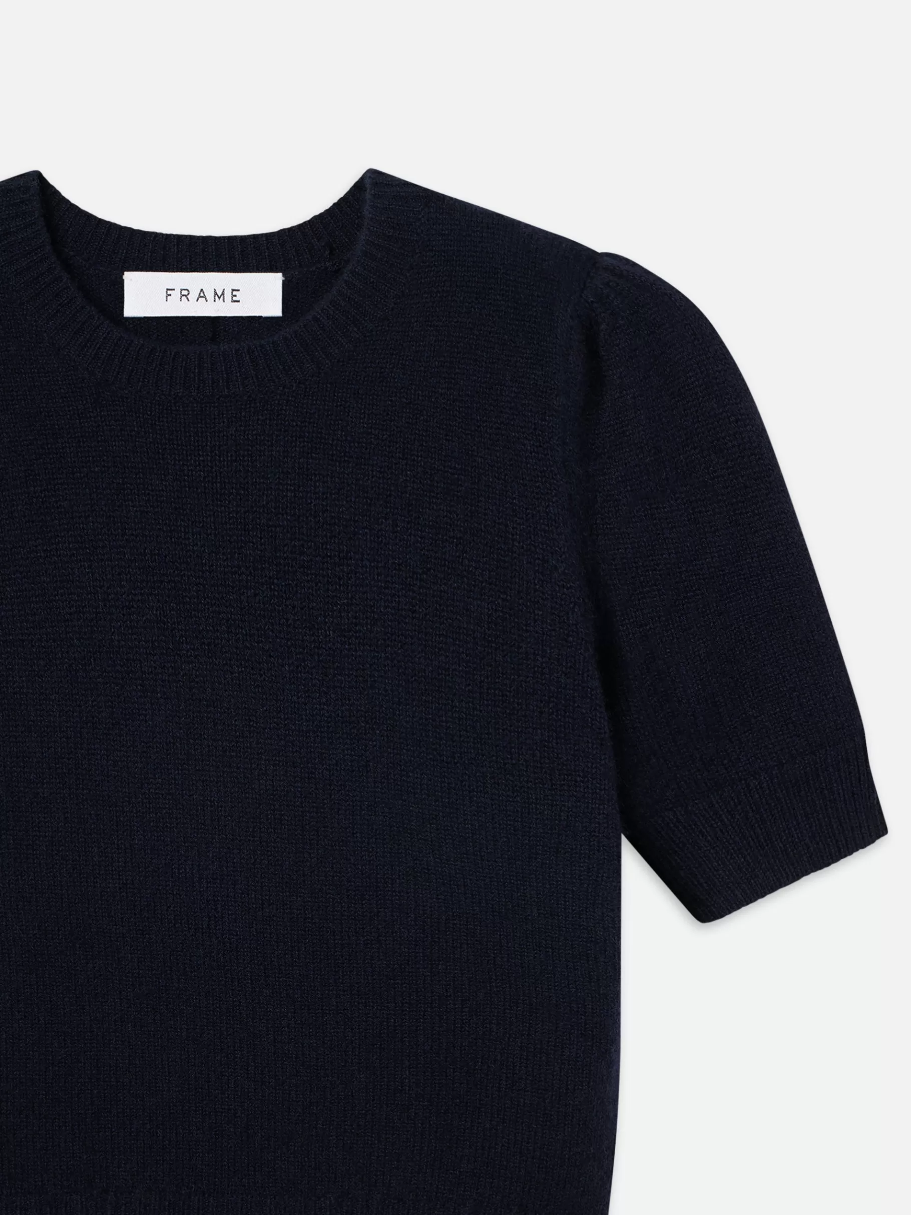 Sweaters*FRAME Cashmere Gathered Sweater in Navy