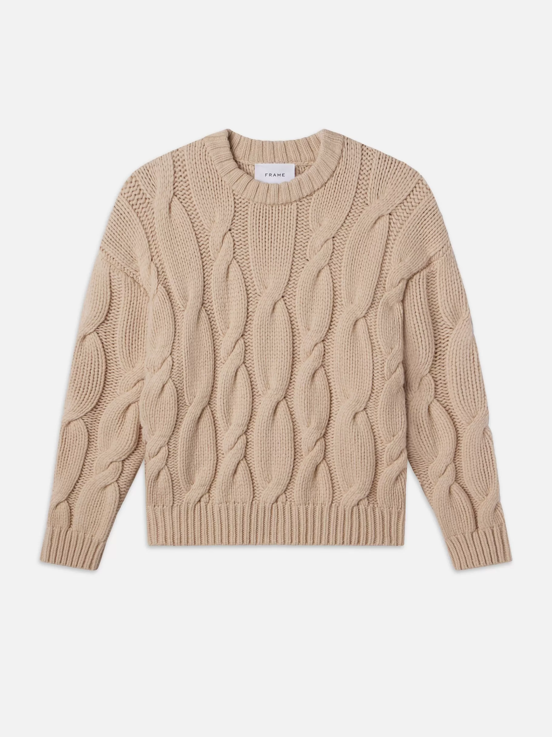 Sweaters & Hoodies*FRAME Chunky Cable Sweater in Natural