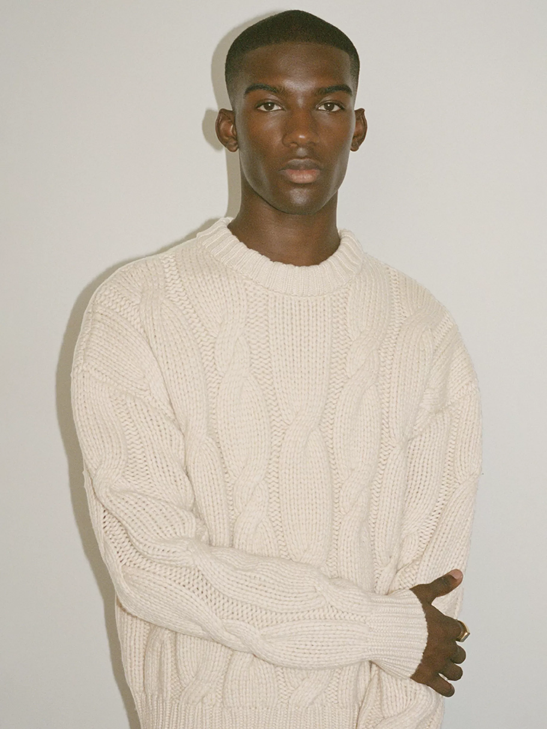 Sweaters & Hoodies*FRAME Chunky Cable Sweater in Natural