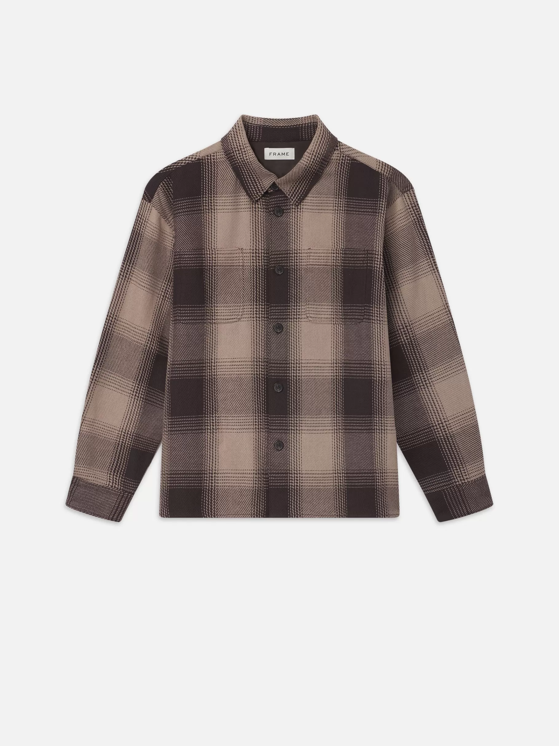 Shirts*FRAME Chunky Plaid Shirt in Brown Plaid Brownplaid