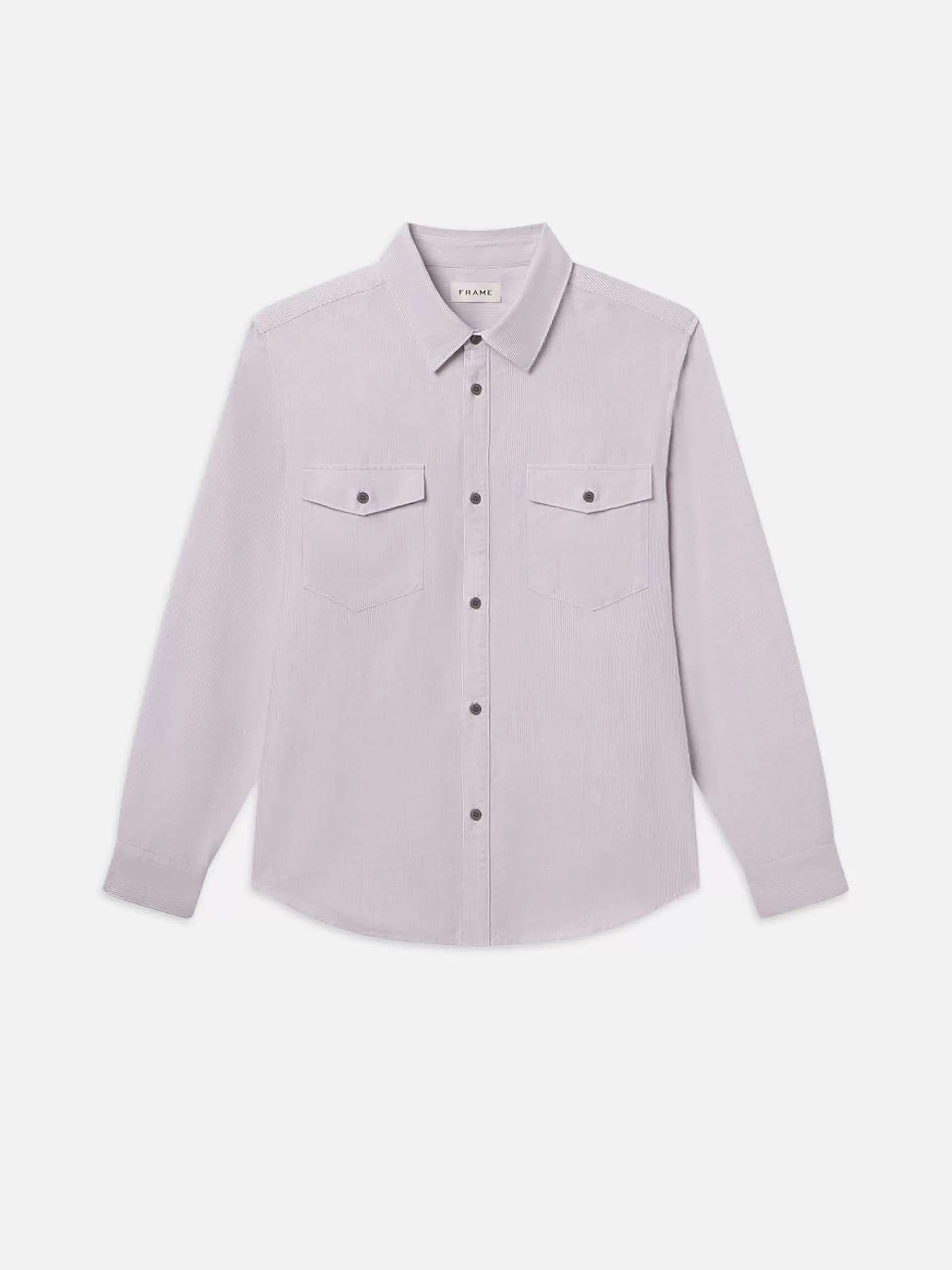 Shirts*FRAME Classic Oxford Shirt in Lavender Stripe Lavenderstripe