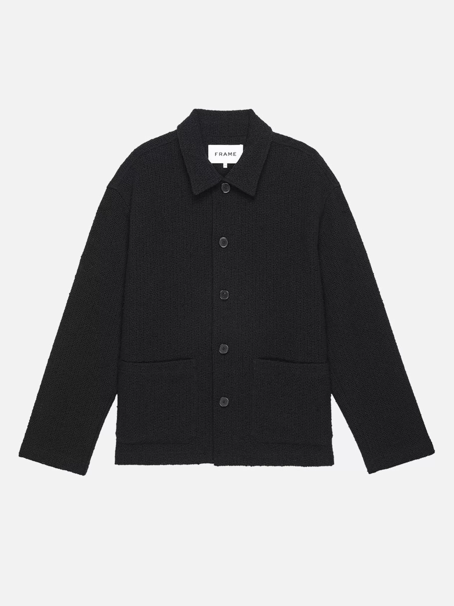 Jackets & Coats*FRAME Crochet Jacket in Ash Black Ashblack