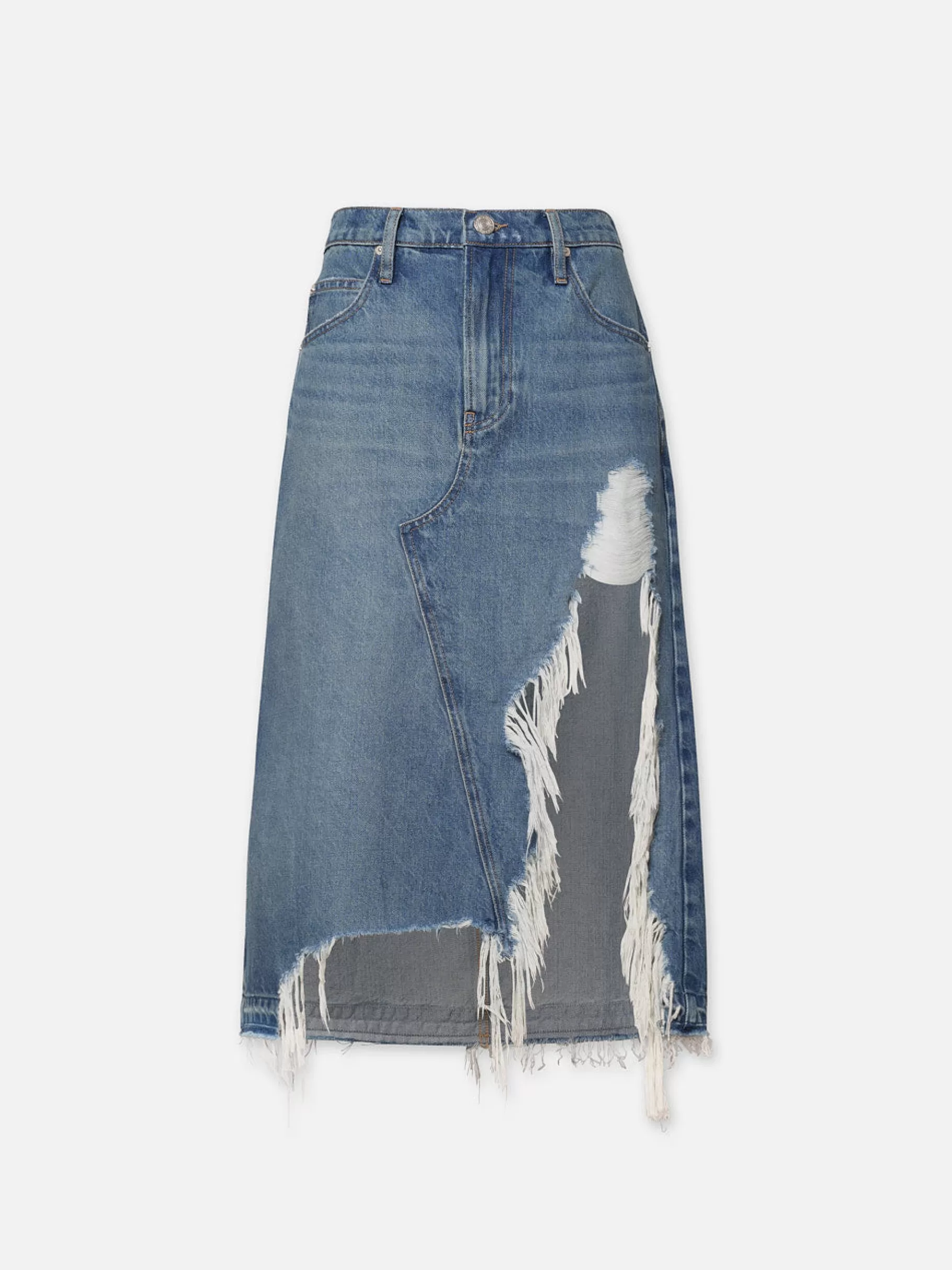 Skirts & Shorts*FRAME Deconstructed Fray Hem Skirt in Salem