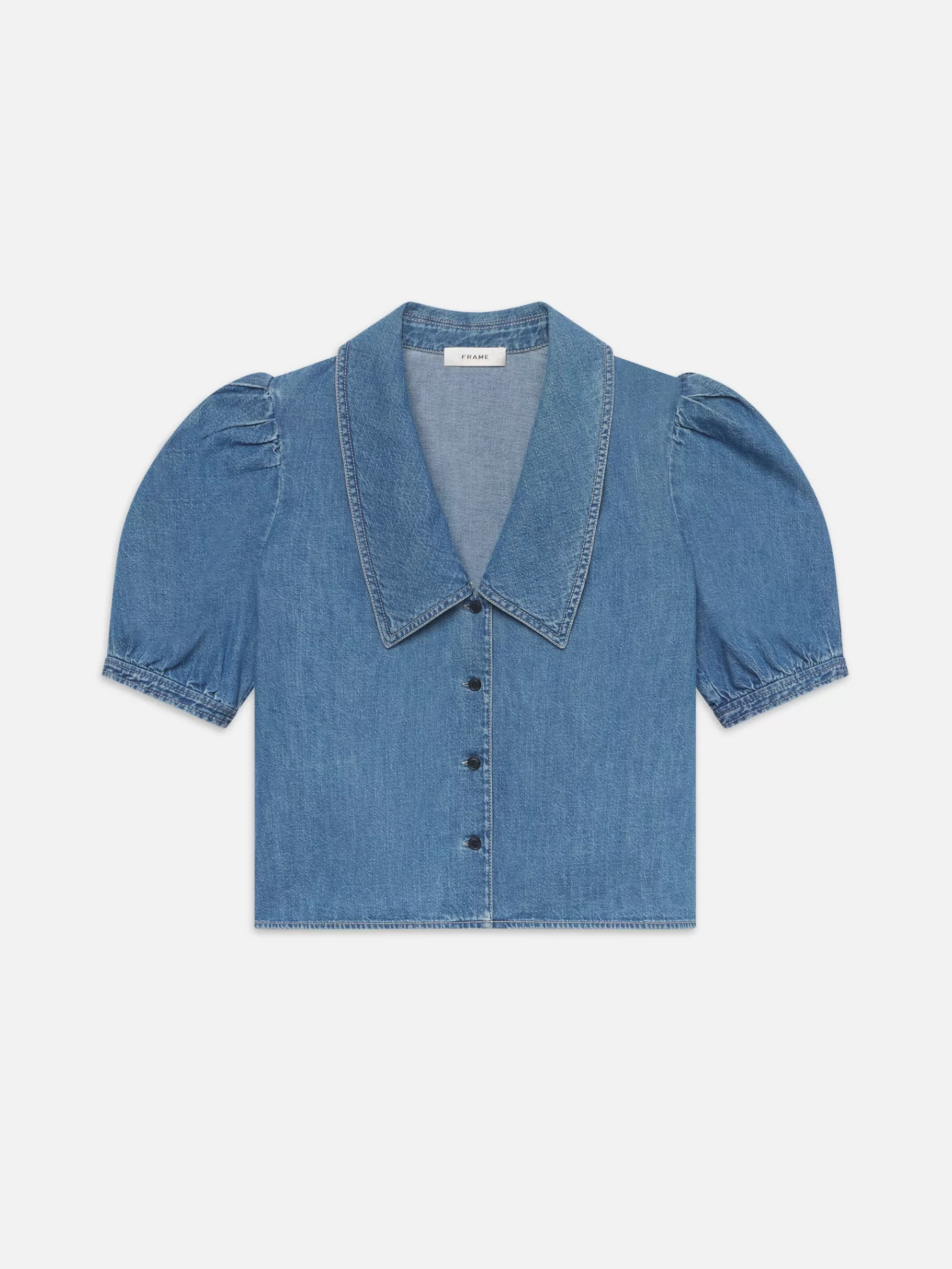Tops & Blouses*FRAME Denim Sailor Blouse in Starlet