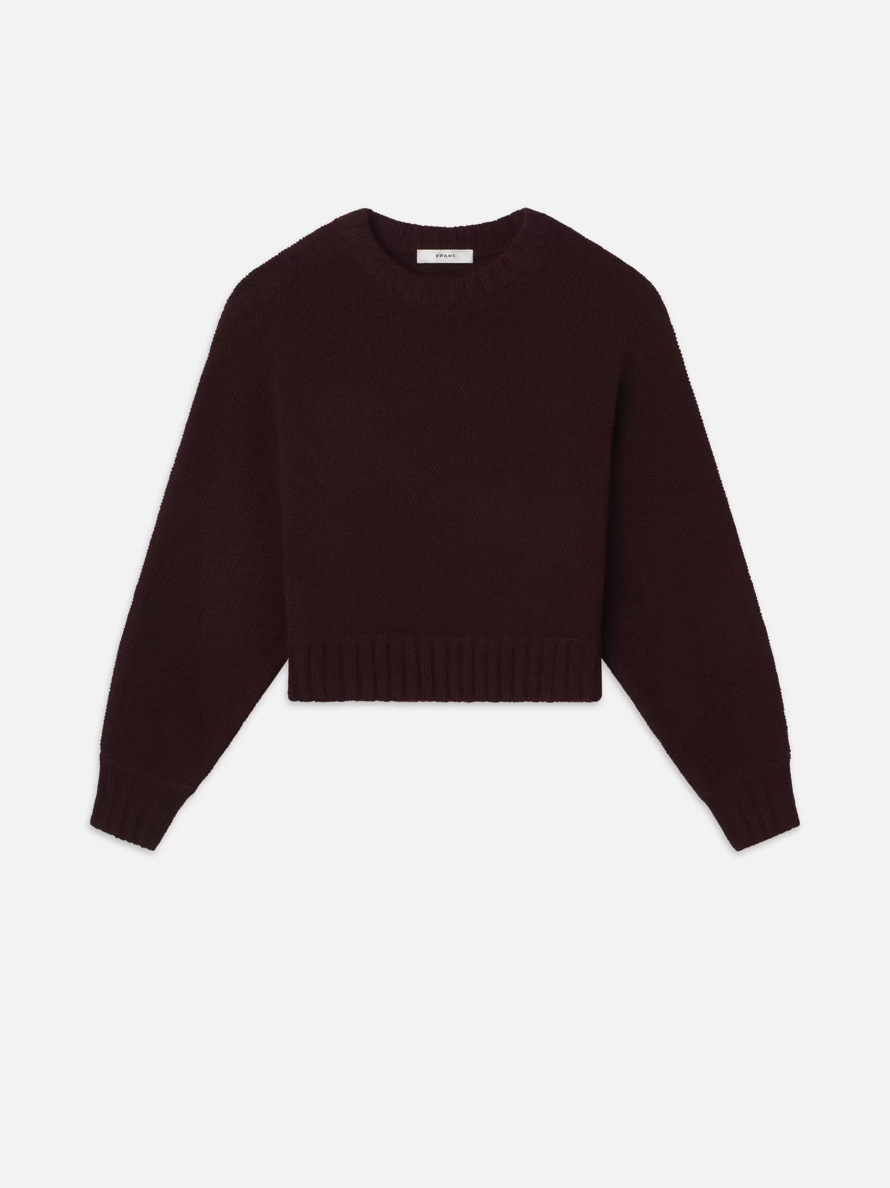 Sweaters*FRAME Dolman Crew Sweater in Burgundy