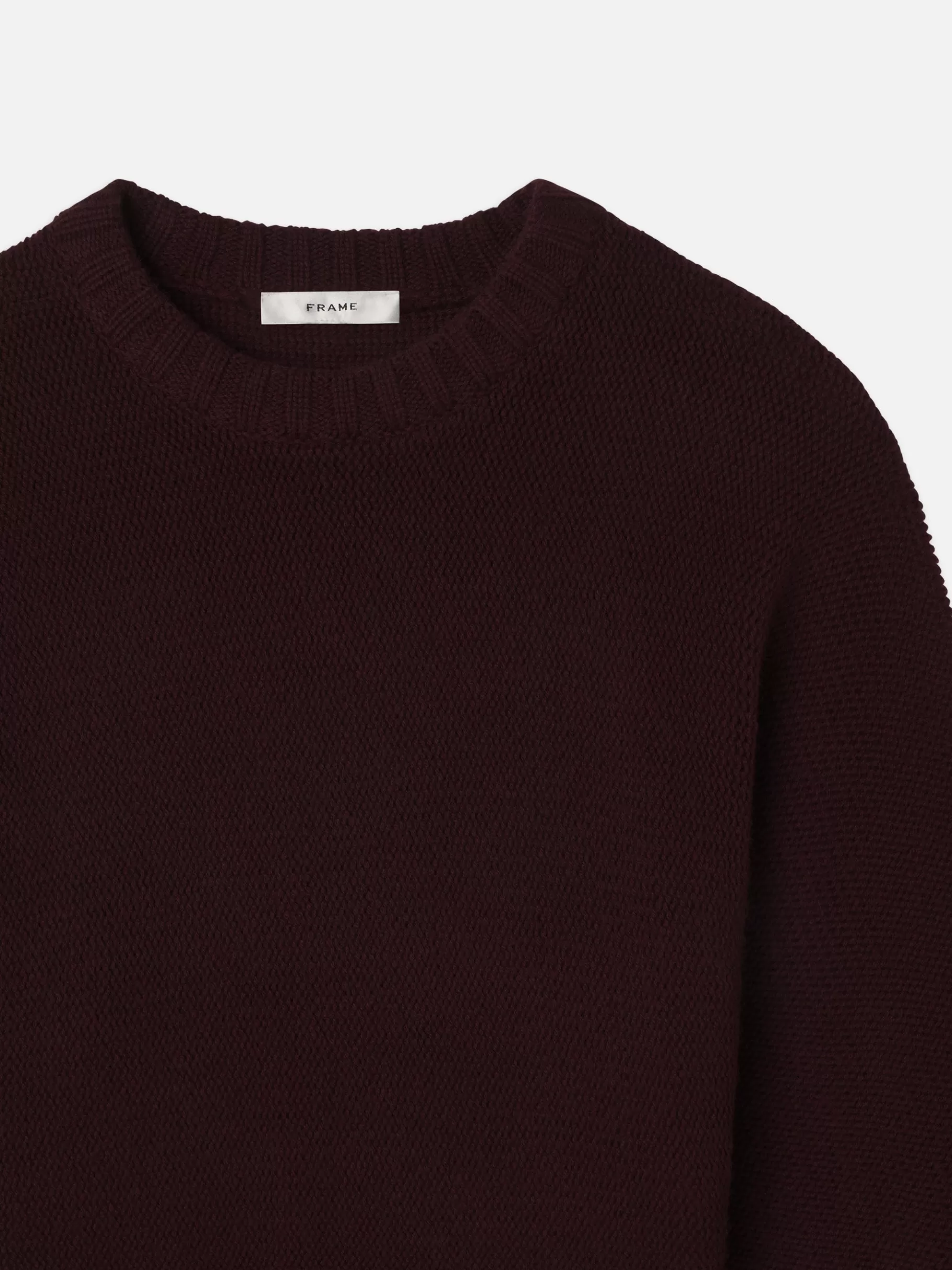 Sweaters*FRAME Dolman Crew Sweater in Burgundy