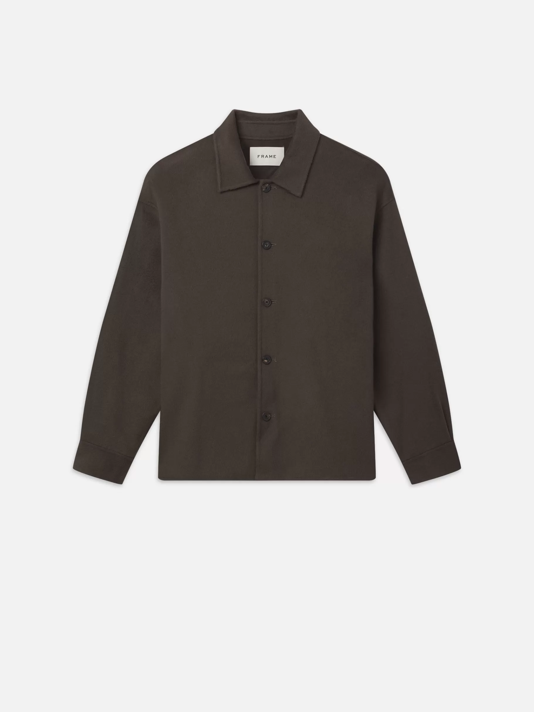 Jackets & Coats*FRAME Double Face Shirt Jacket in Dark Taupe Darktaupe