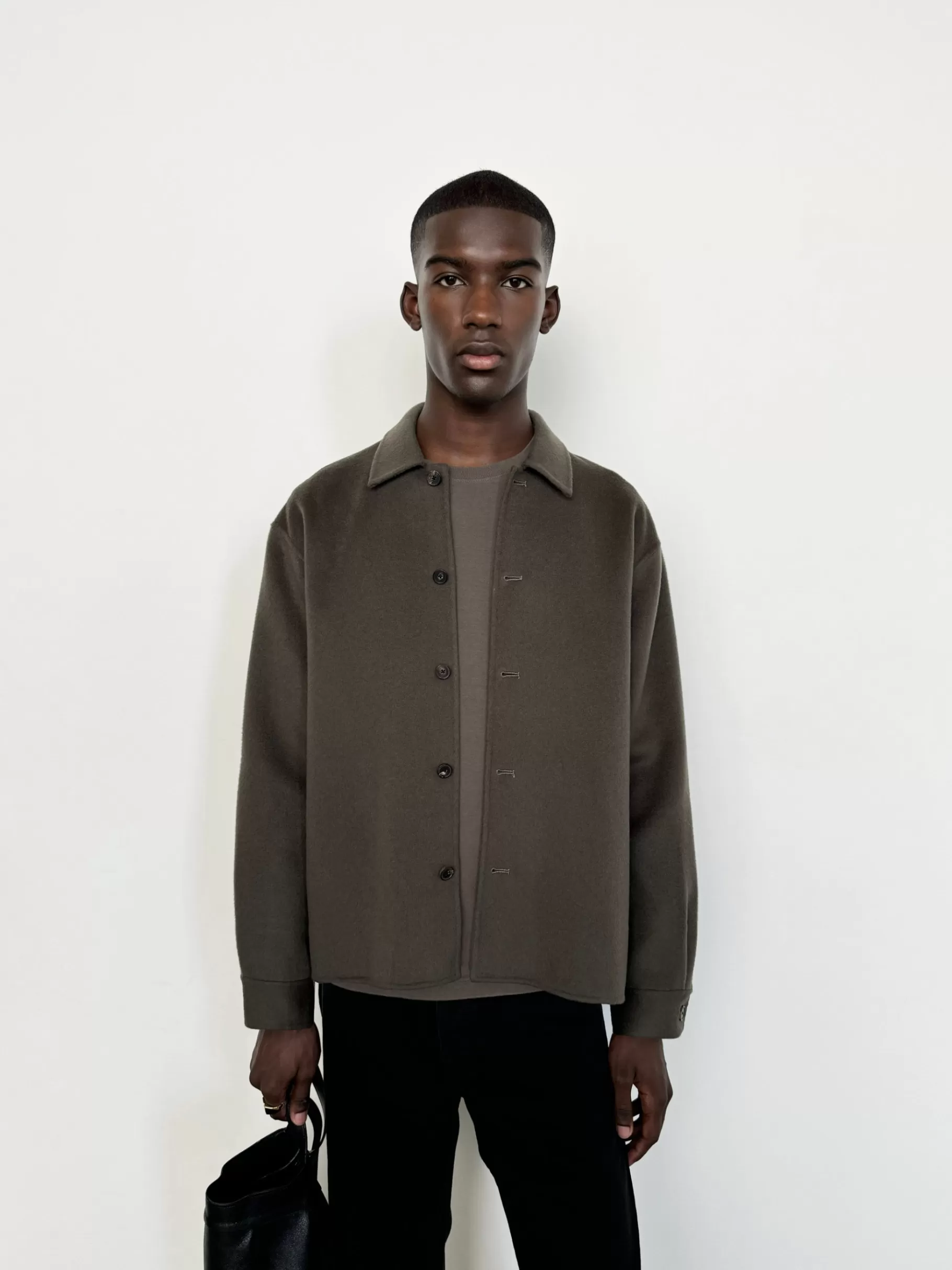 Jackets & Coats*FRAME Double Face Shirt Jacket in Dark Taupe Darktaupe