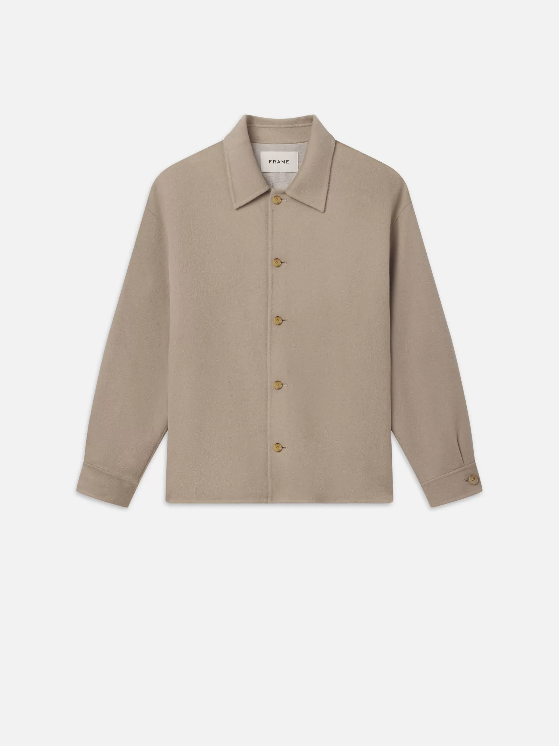 Jackets & Coats*FRAME Double Face Shirt Jacket in Dove