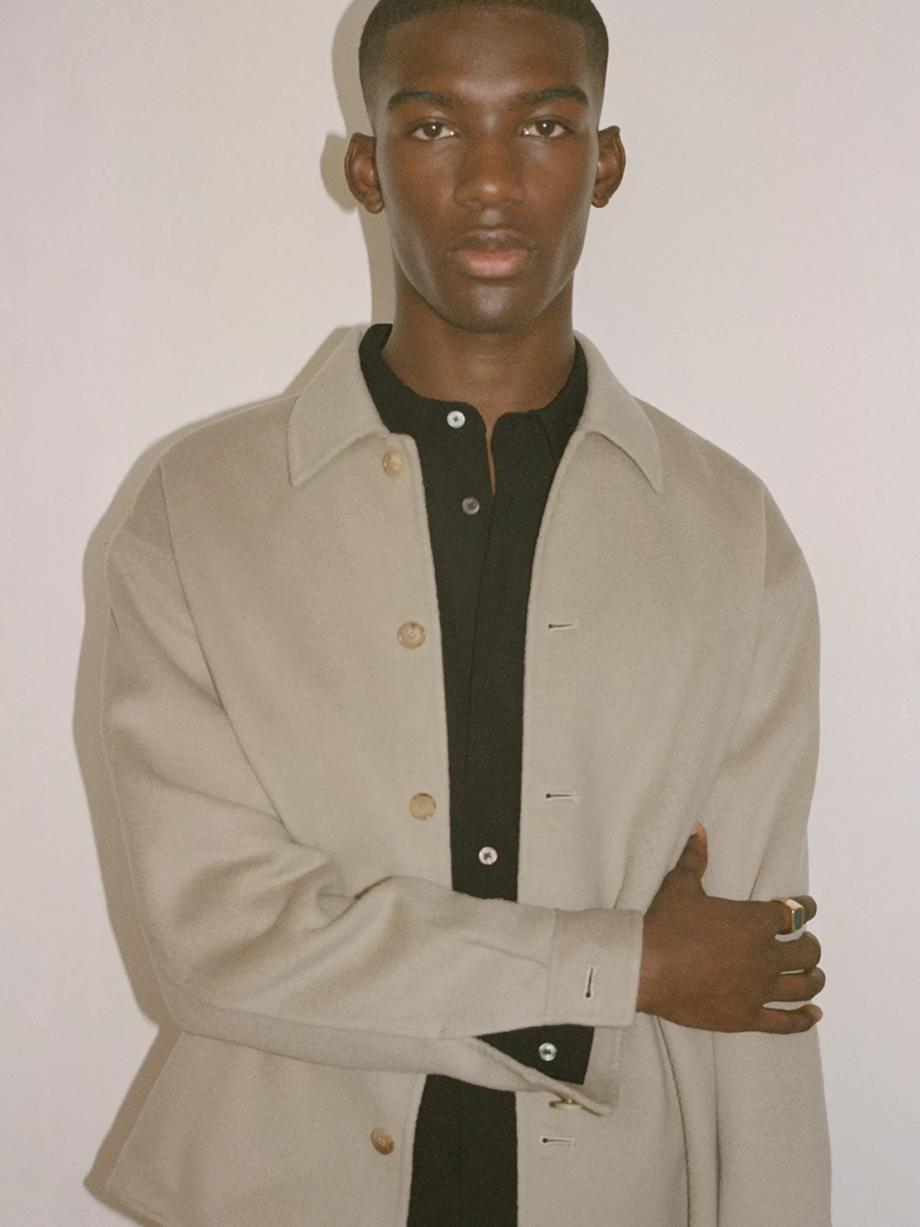 Jackets & Coats*FRAME Double Face Shirt Jacket in Dove