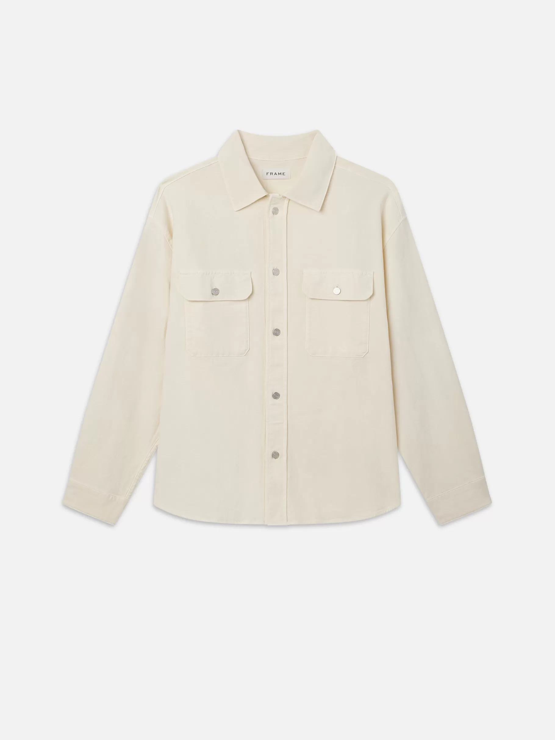 Denim Shirts | Shirts*FRAME Double Pocket Overshirt in Natural