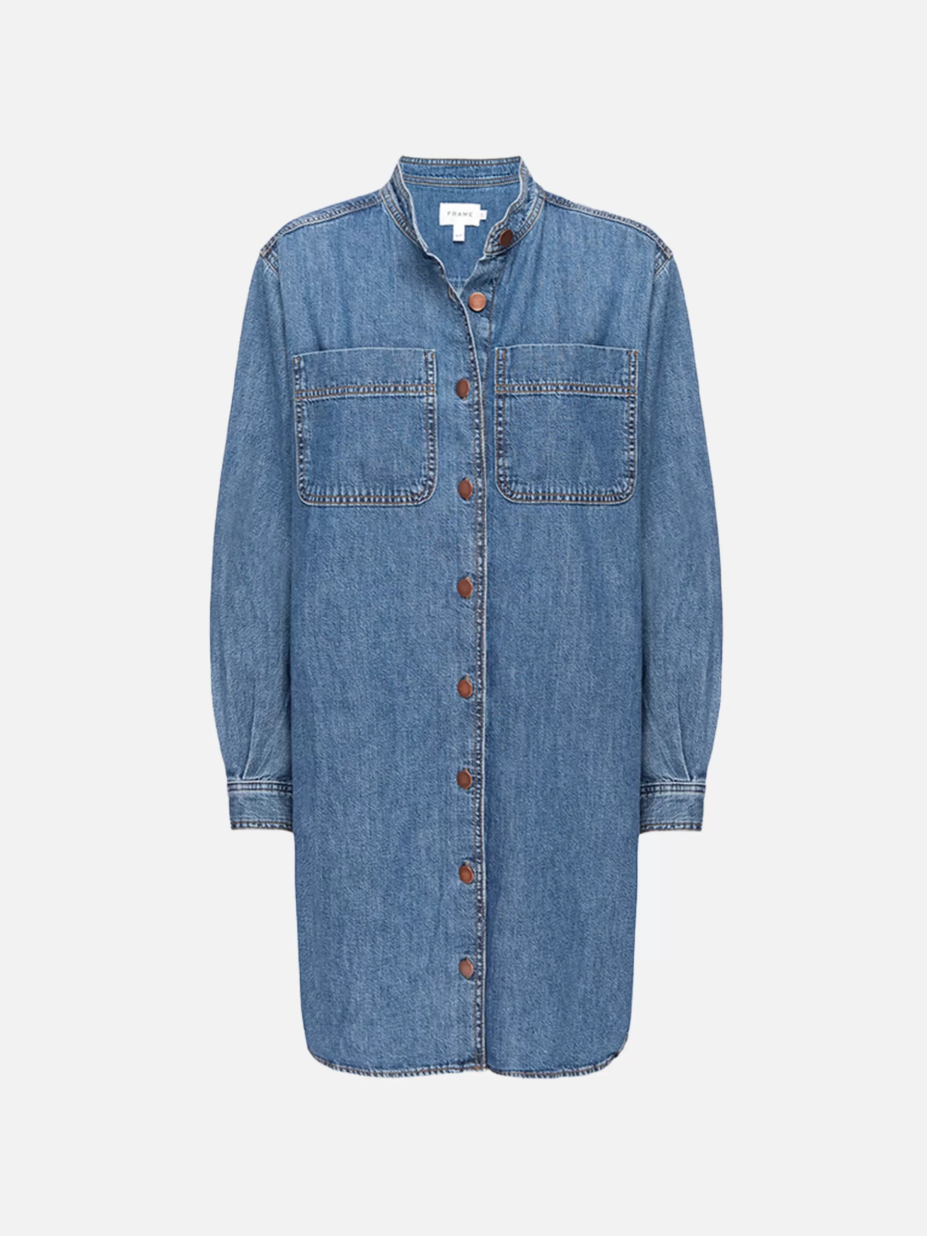 Dresses & Jumpsuits*FRAME Double Pocket Shirt Dress in Boy Blue Boyblue