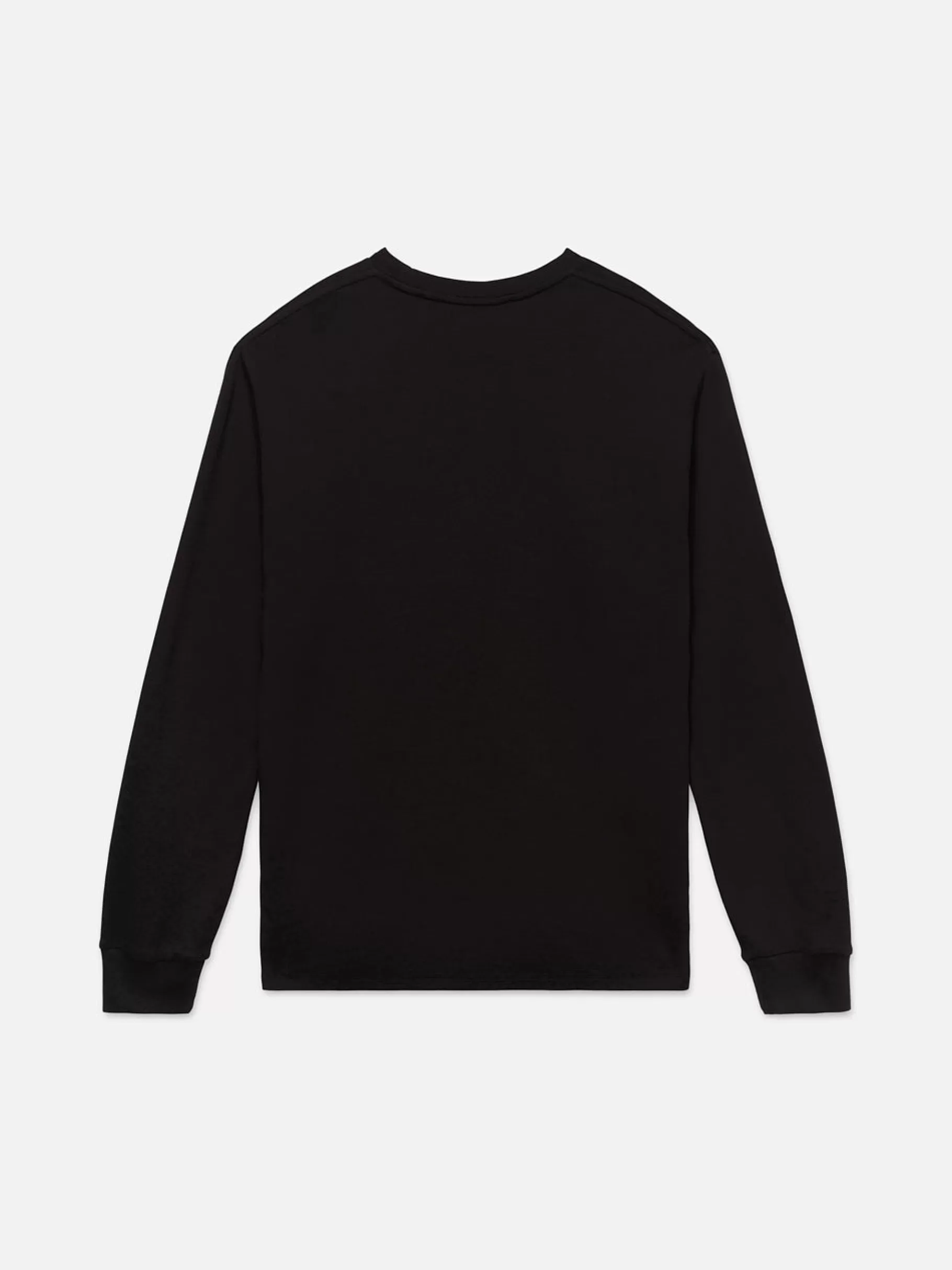 Tees & Polos*FRAME Duo Fold Long Sleeve Crew in Noir
