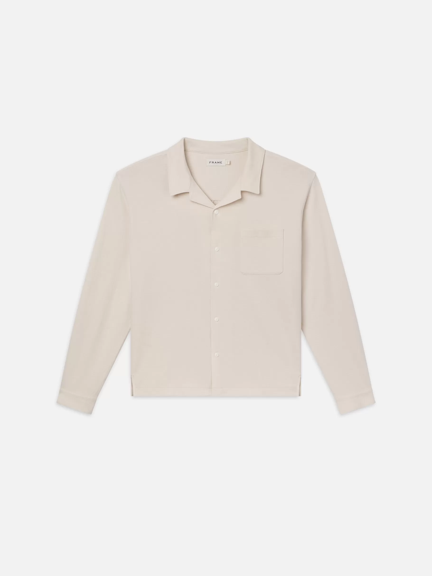 Shirts*FRAME Duo Fold Relaxed Shirt in White Sand Whitesand