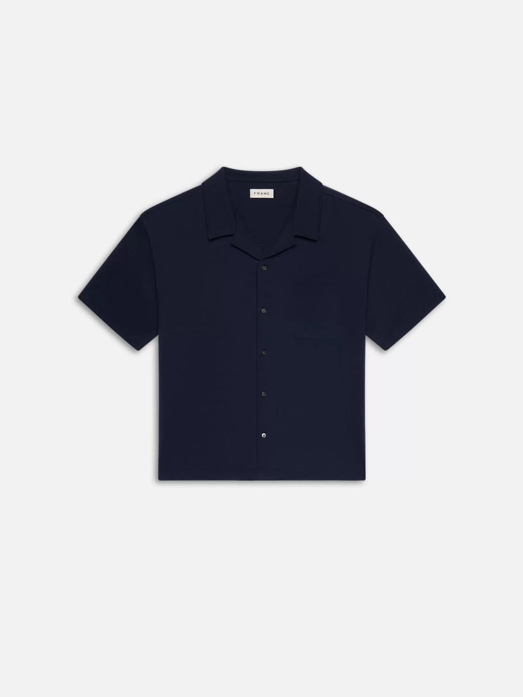 Shirts*FRAME Duo Fold Relaxed Short Sleeve Shirt in Navy