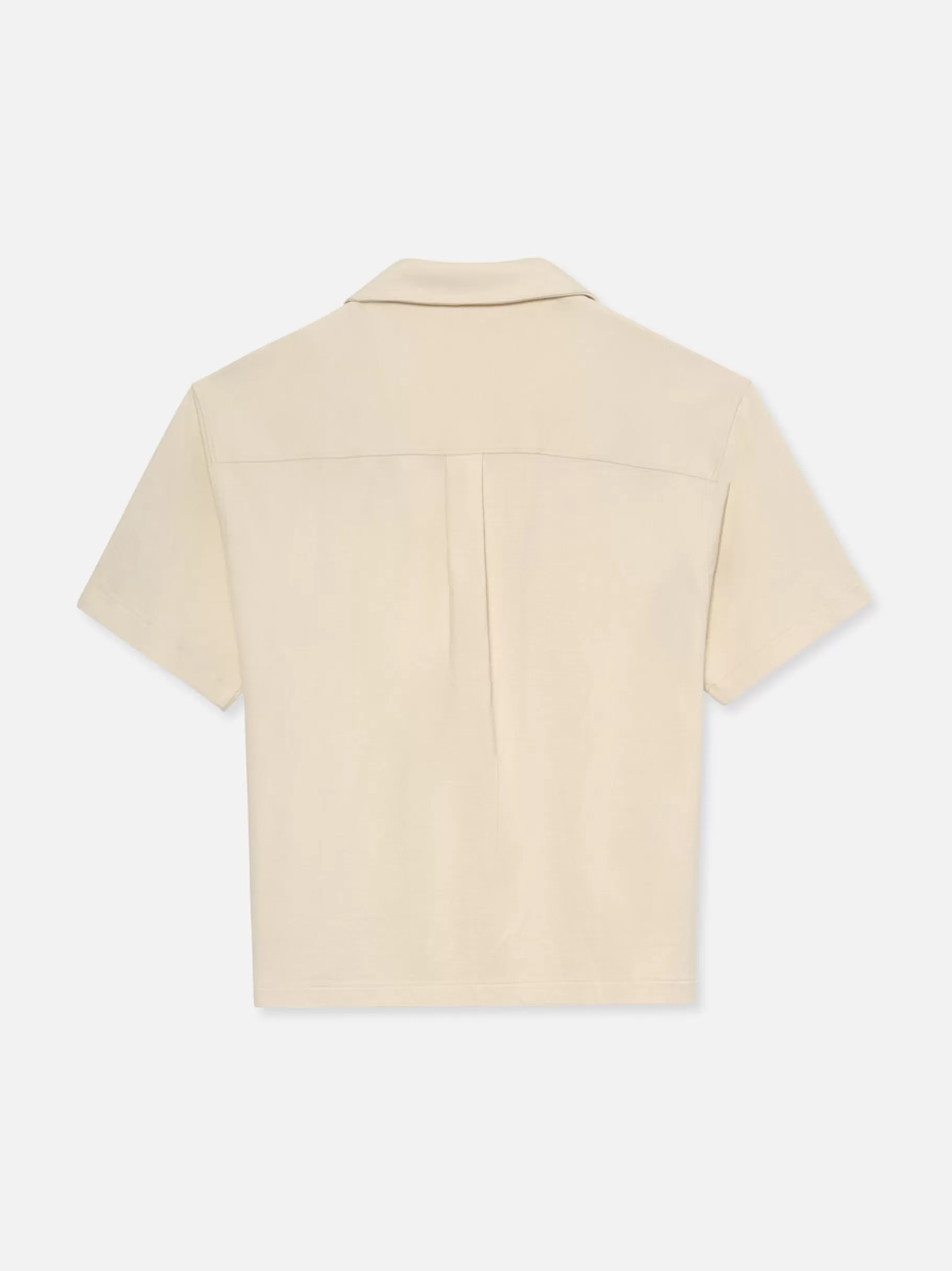Shirts*FRAME Duo Fold Relaxed Short Sleeve Shirt in White Sand Whitesand