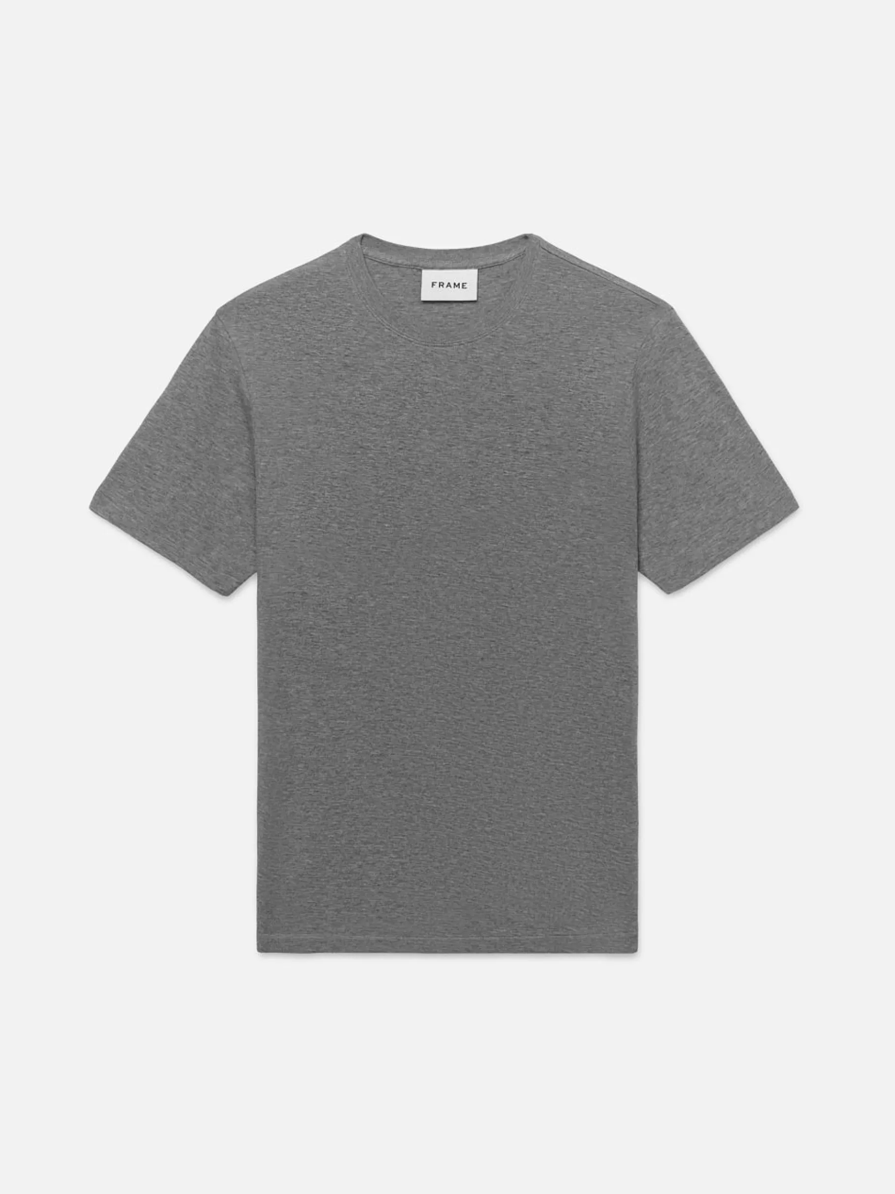 Tees & Polos*FRAME Duo Fold Tee in Heather Grey Heathergrey