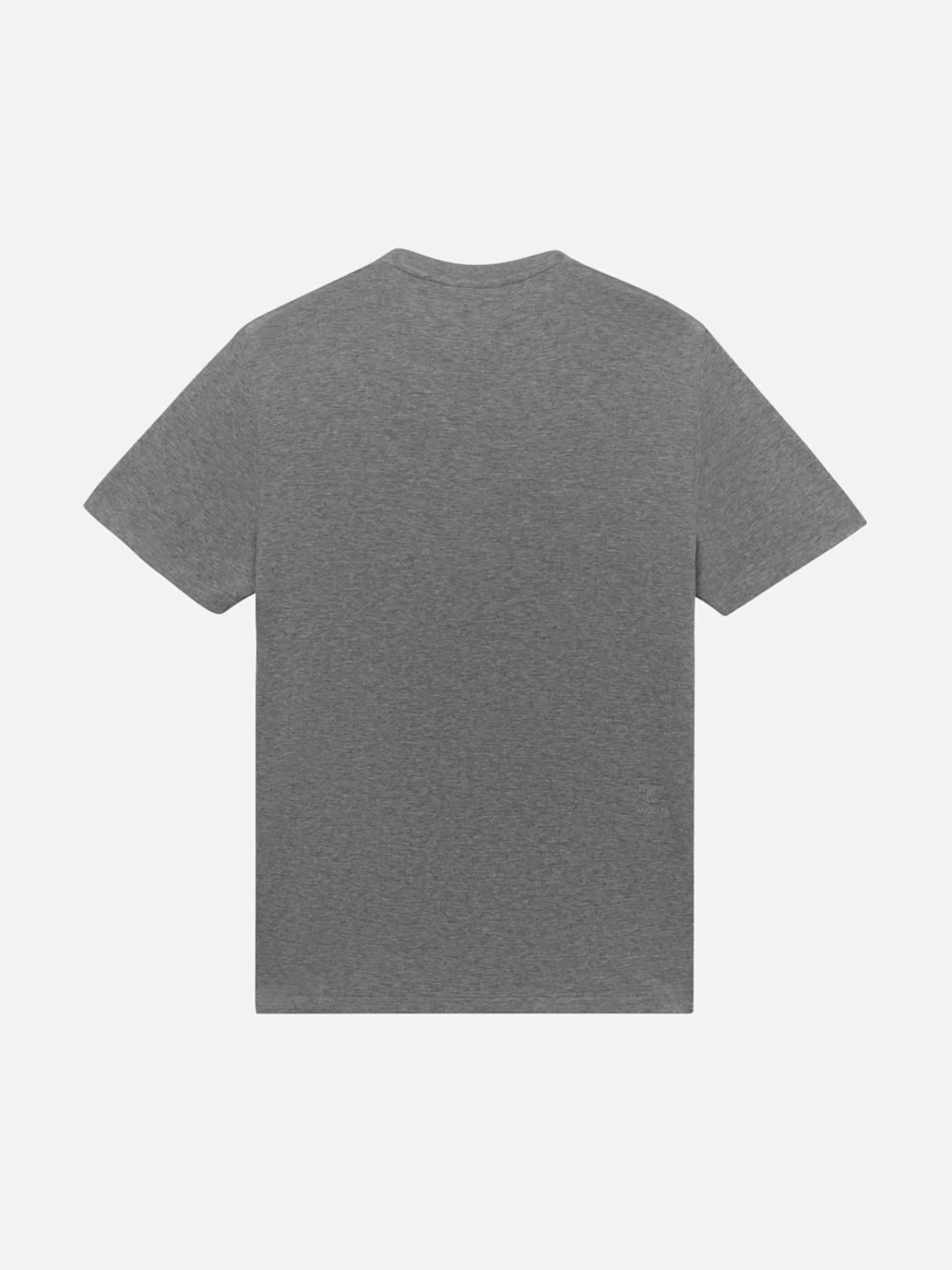 Tees & Polos*FRAME Duo Fold Tee in Heather Grey Heathergrey