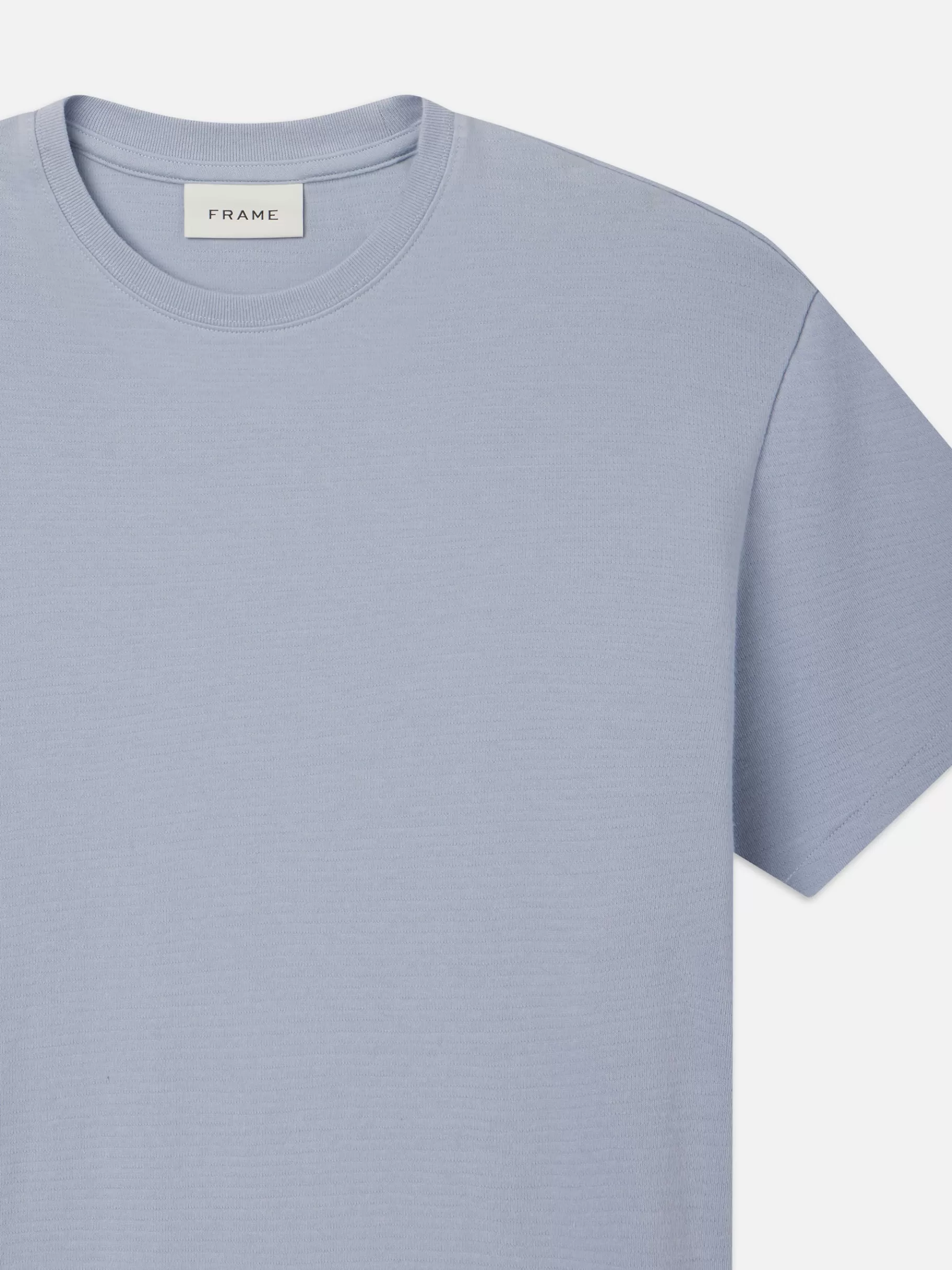 Tees & Polos*FRAME Duo Fold Tee in Soft Blue Softblue