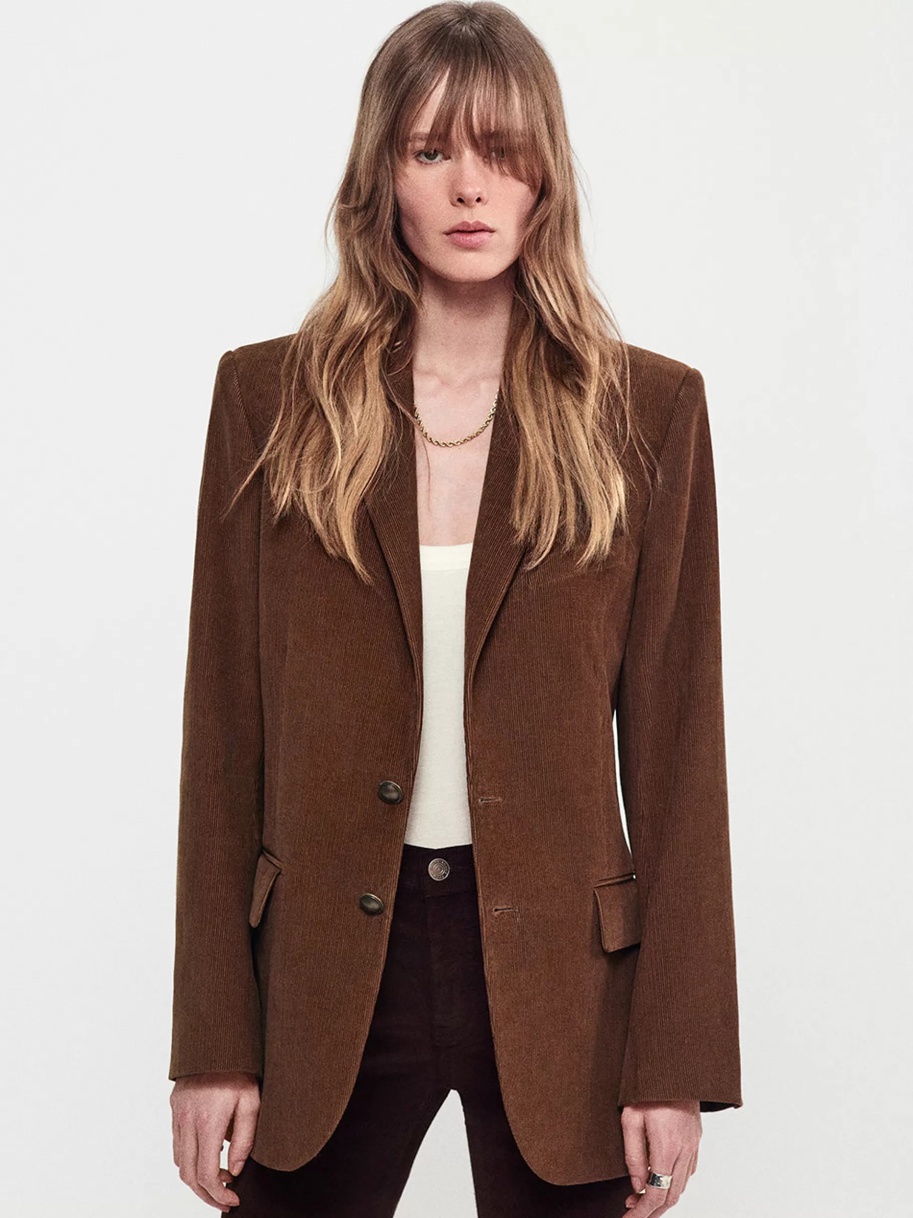 Jackets & Coats*FRAME Everyday Corduroy Blazer in Tobacco
