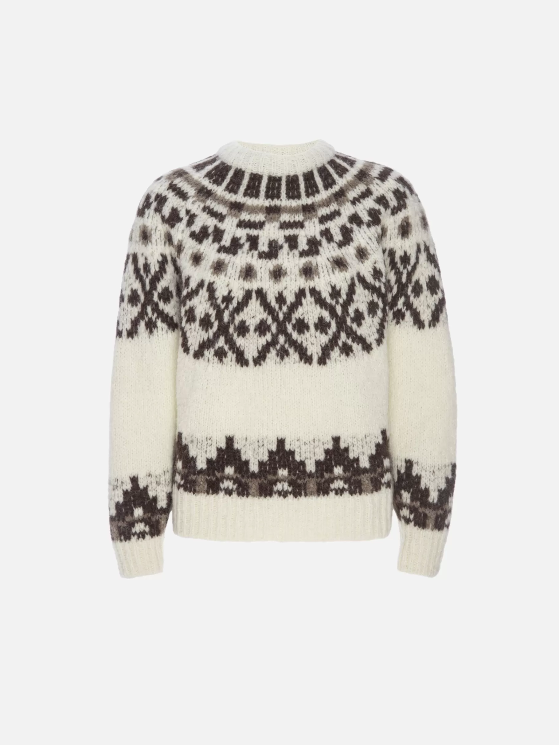 Sweaters*FRAME Fair Isle Sweater in Cream Multi Creammulti