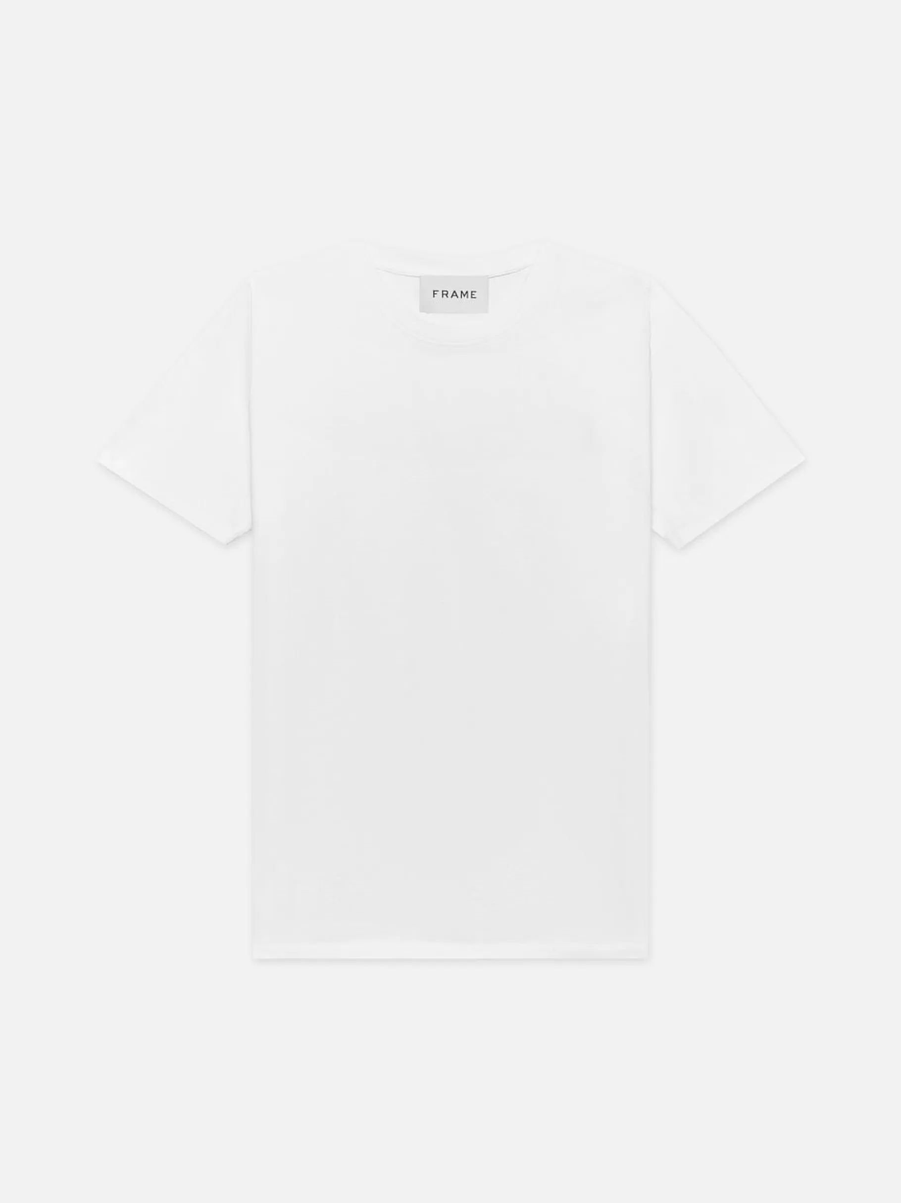 Tees & Polos*FRAME Logo Tee in Blanc