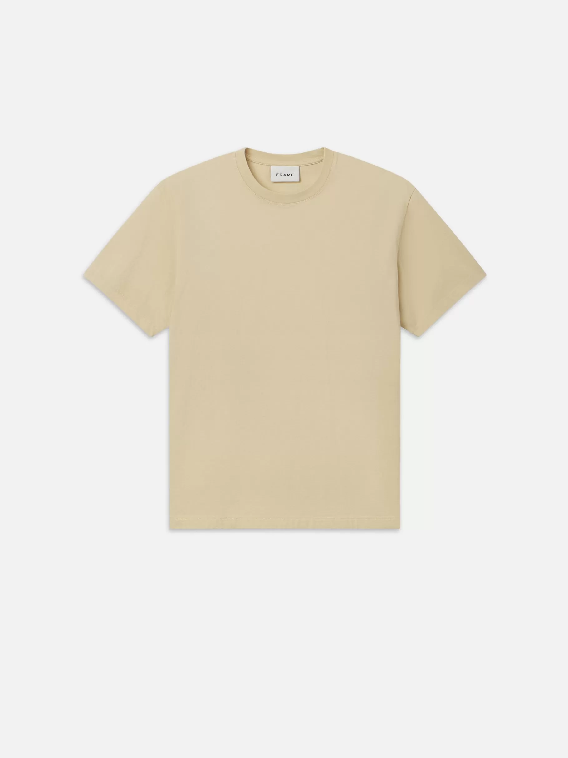 Tees & Polos*FRAME Logo Tee in Dusty Yellow Dustyyellow
