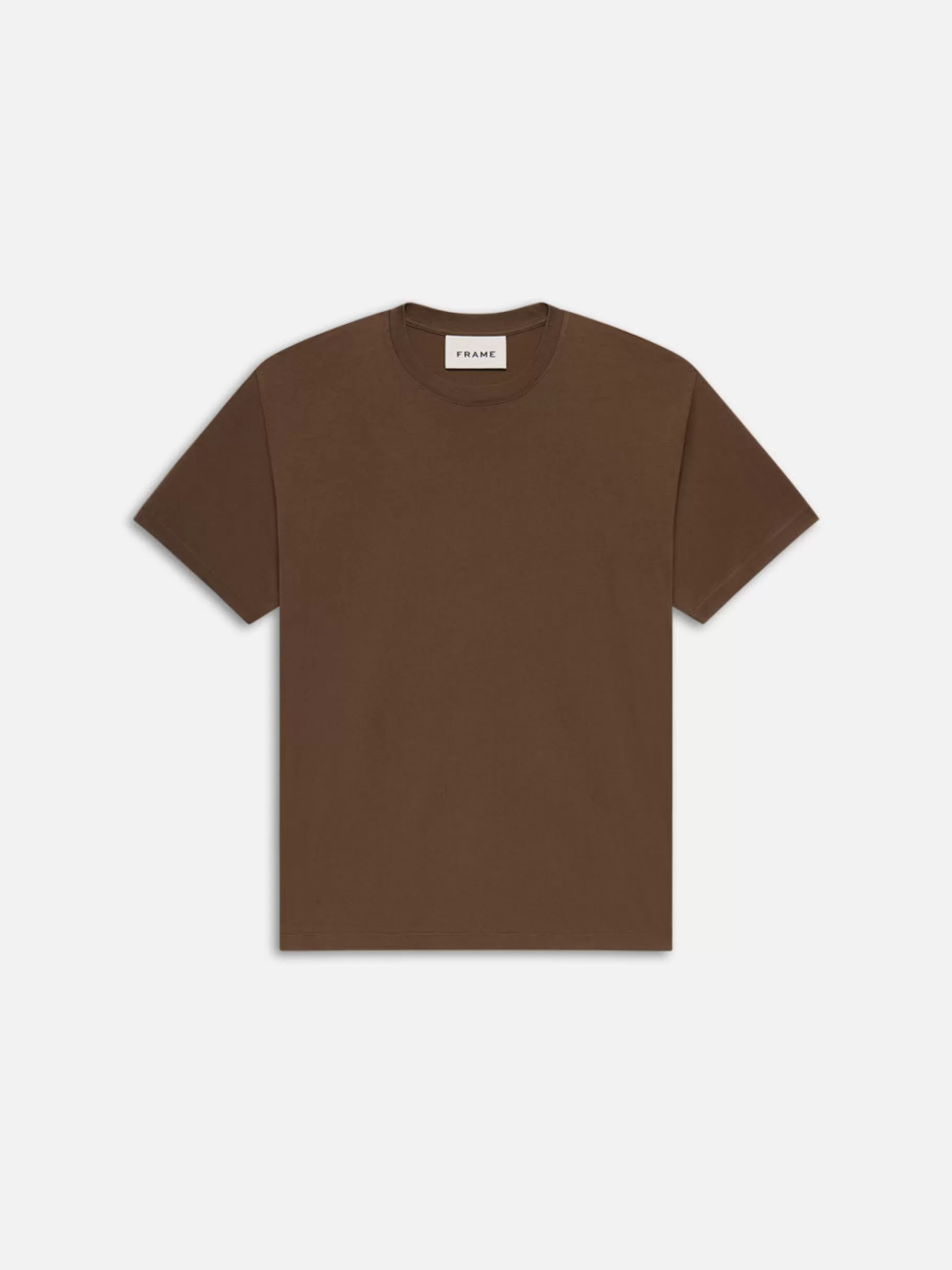 Tees & Polos*FRAME Logo Tee in Soft Mocha Softmocha