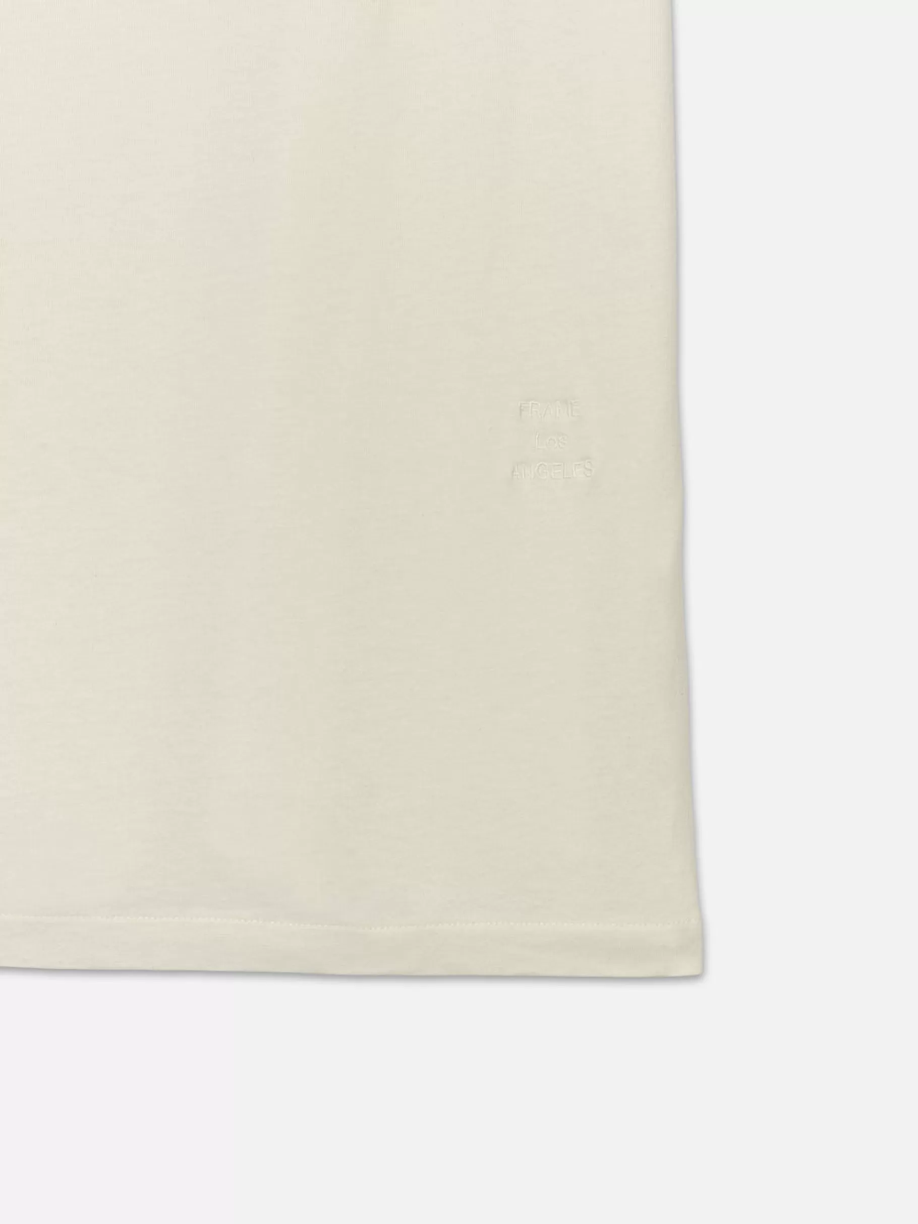 Tees & Polos*FRAME Logo Tee in White Canvas Whitecanvas