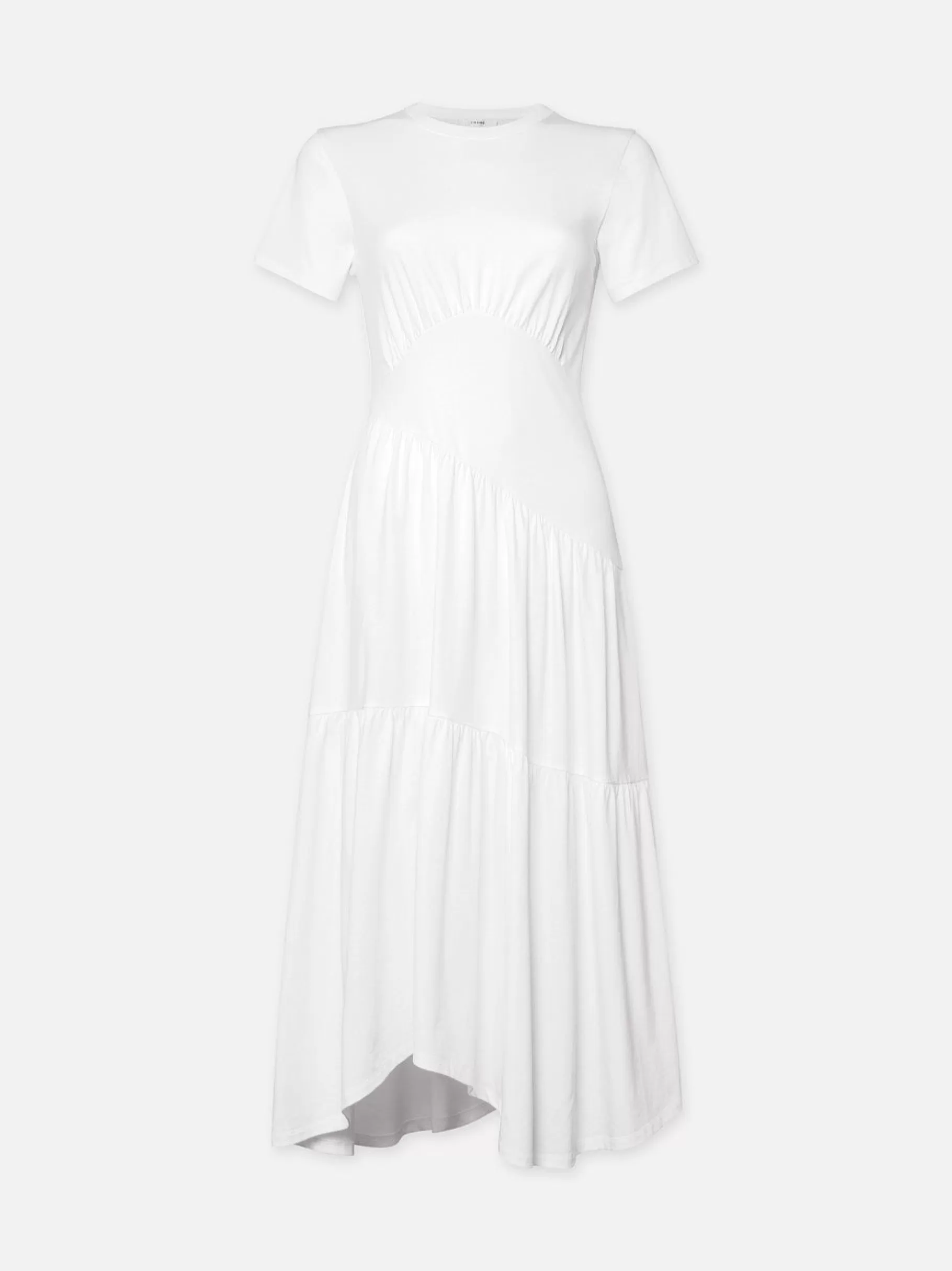 Dresses & Jumpsuits*FRAME Gathered Seam Short Sleeve Dress in White