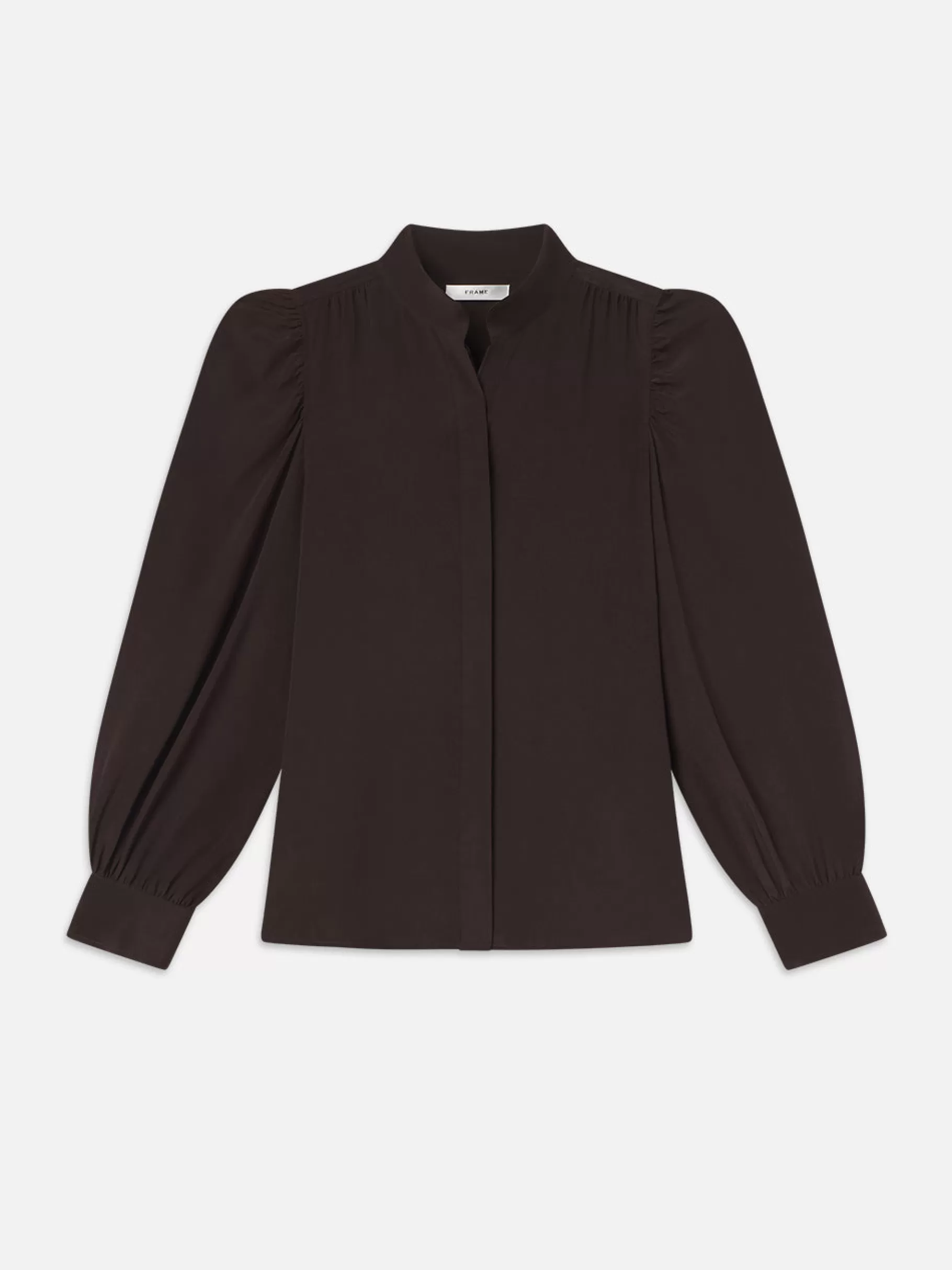Tops & Blouses*FRAME Gillian Long Sleeve Top in Espresso