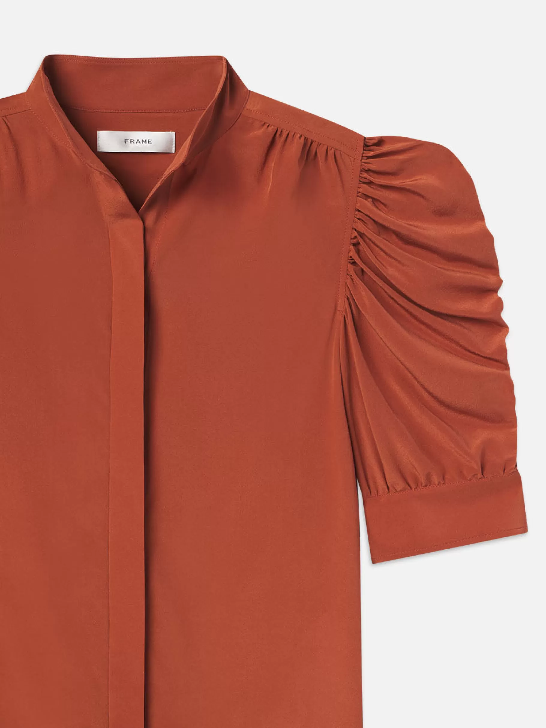 Tops & Blouses*FRAME Gillian Top in Deep Rust Deeprust