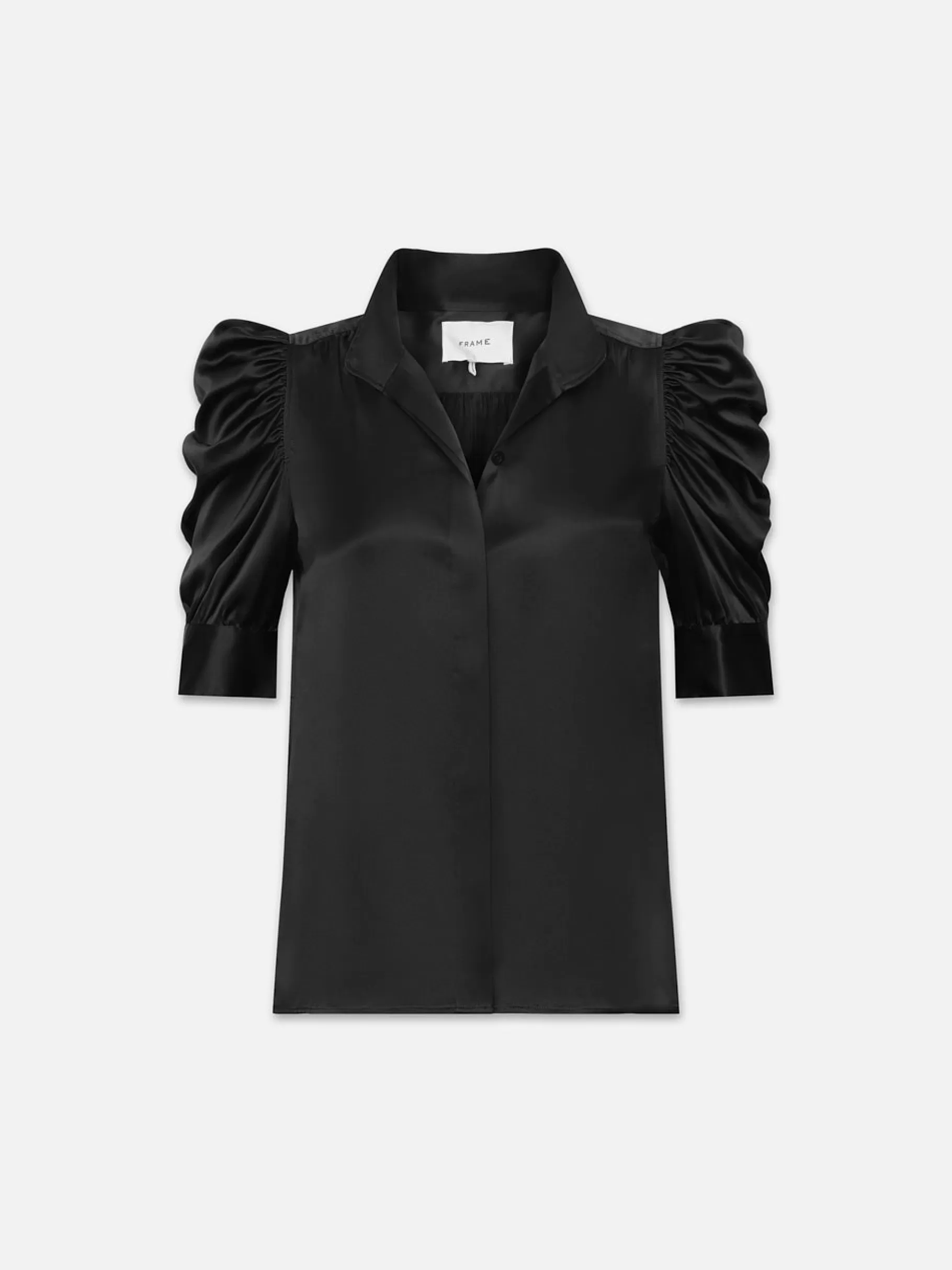 Tops & Blouses*FRAME Gillian Top in Glossy Noir