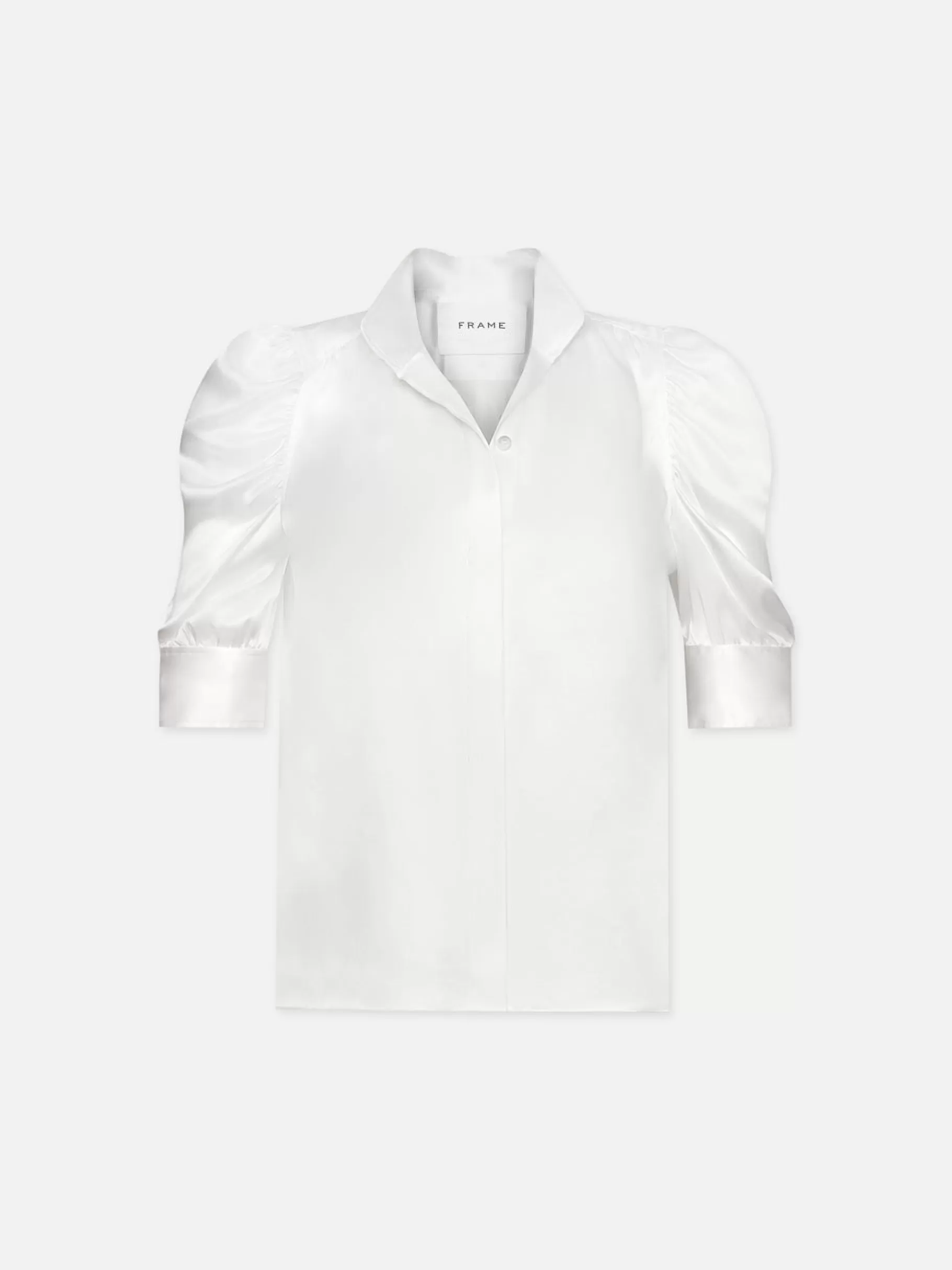 Tops & Blouses*FRAME Gillian Top in Glossy Off White Offwhite