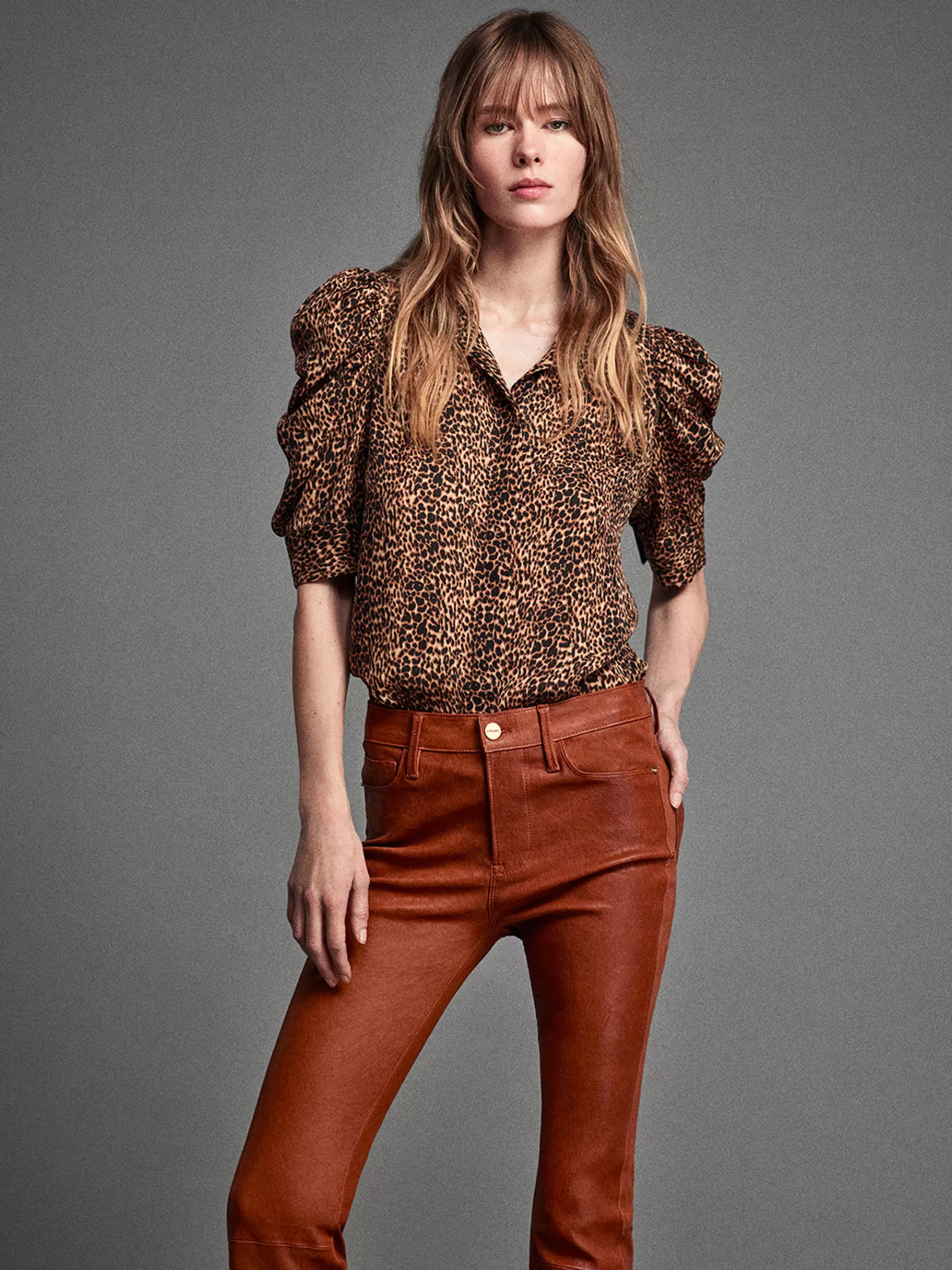 Tops & Blouses*FRAME Gillian Top in Sand Multi Sandmulti