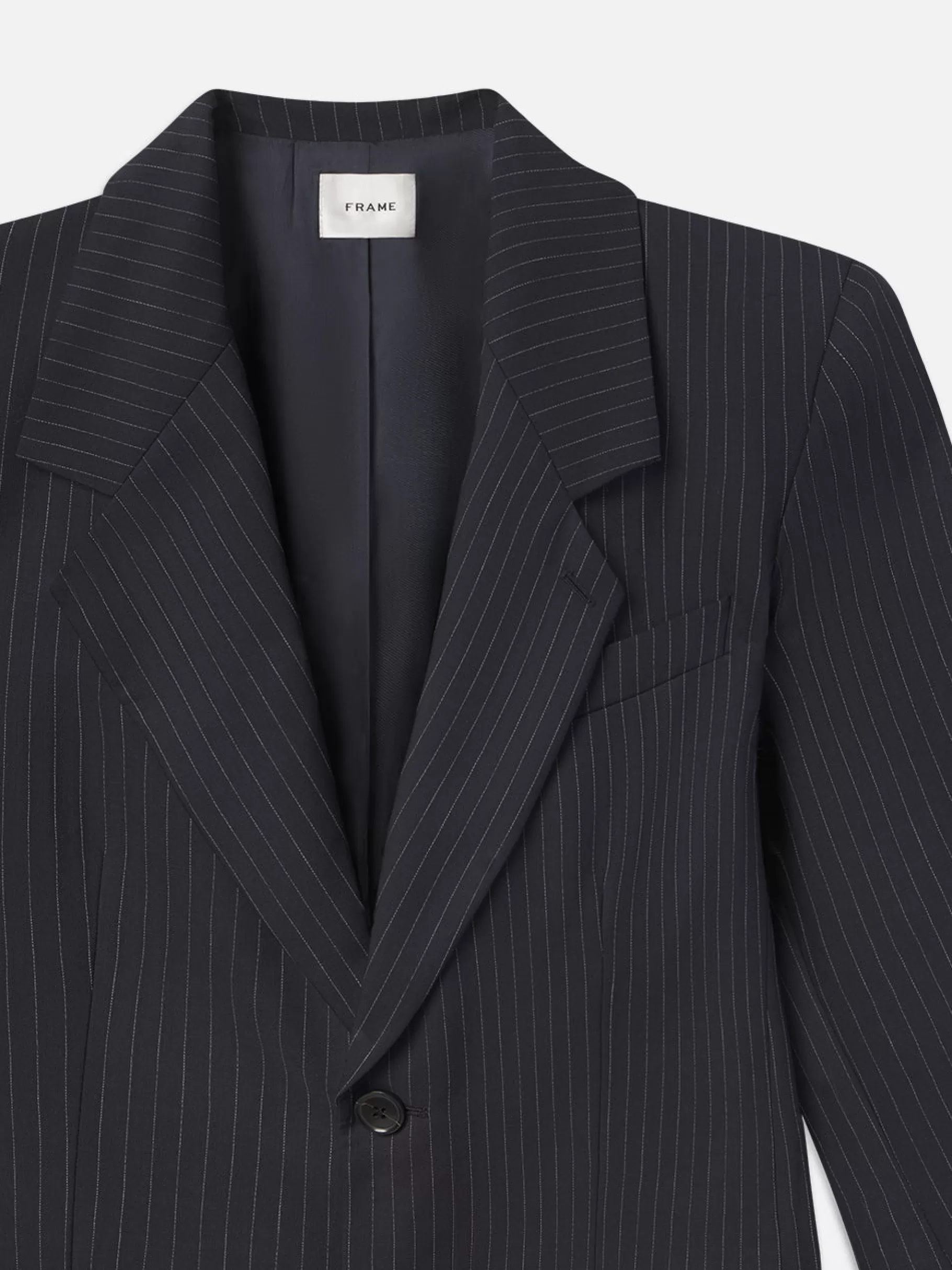 Jackets & Coats*FRAME Grandfather Blazer in Navy Multi Navymulti