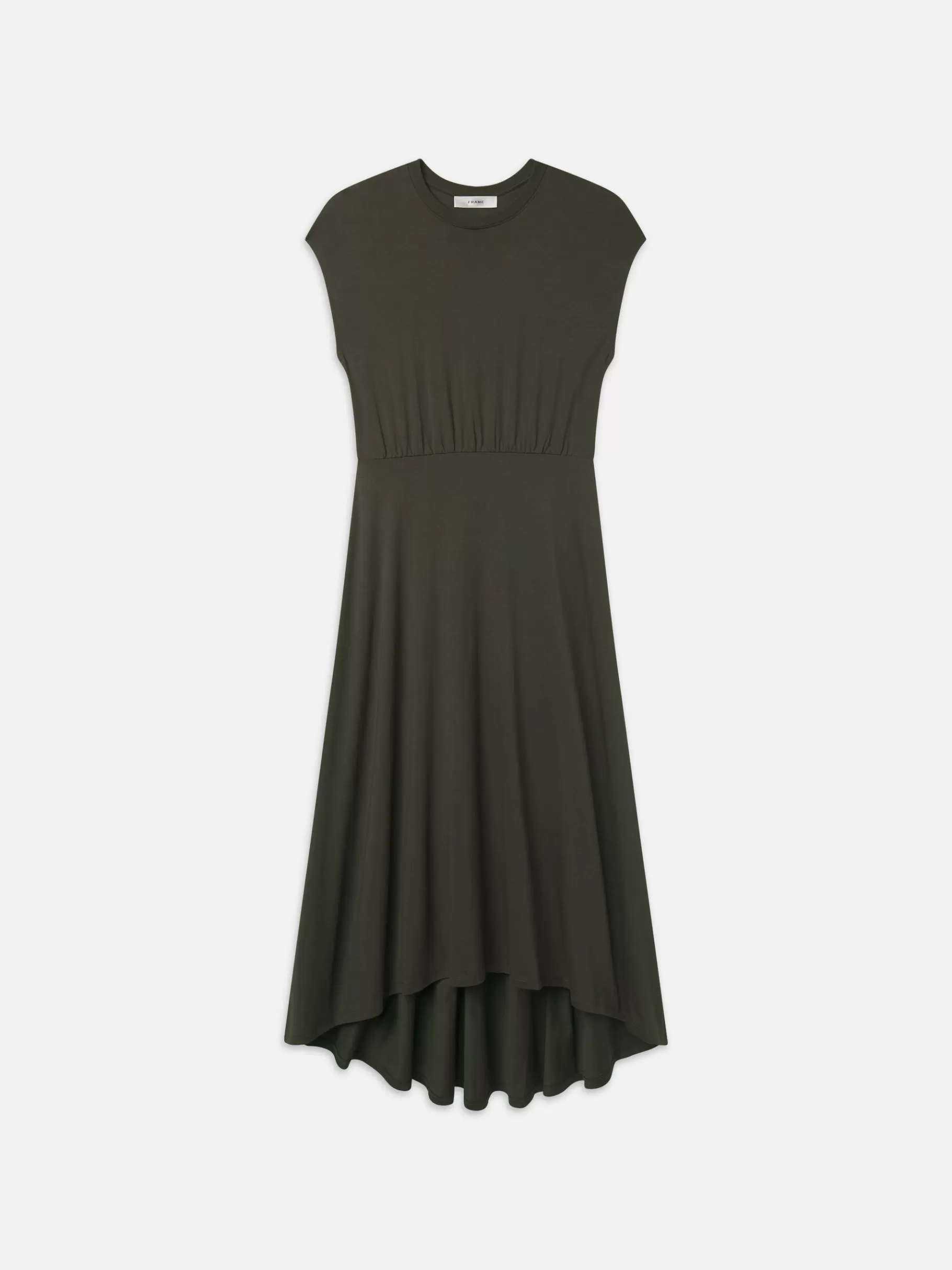 Dresses & Jumpsuits*FRAME Handkerchief Hem Jersey Dress in Rich Military Richmilitary