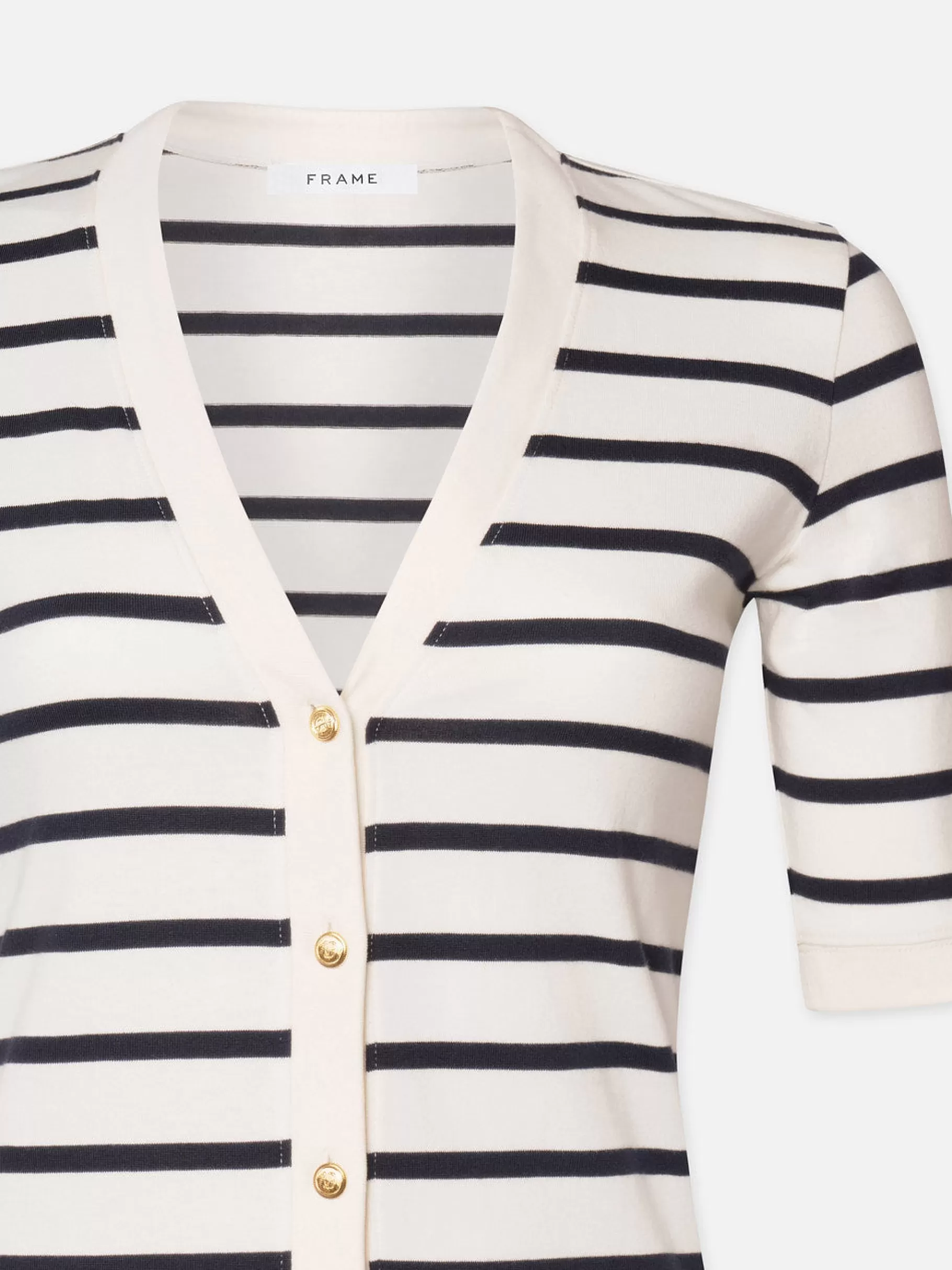 Dresses & Jumpsuits*FRAME Henley Button Up Dress in Navy Multi Navymulti
