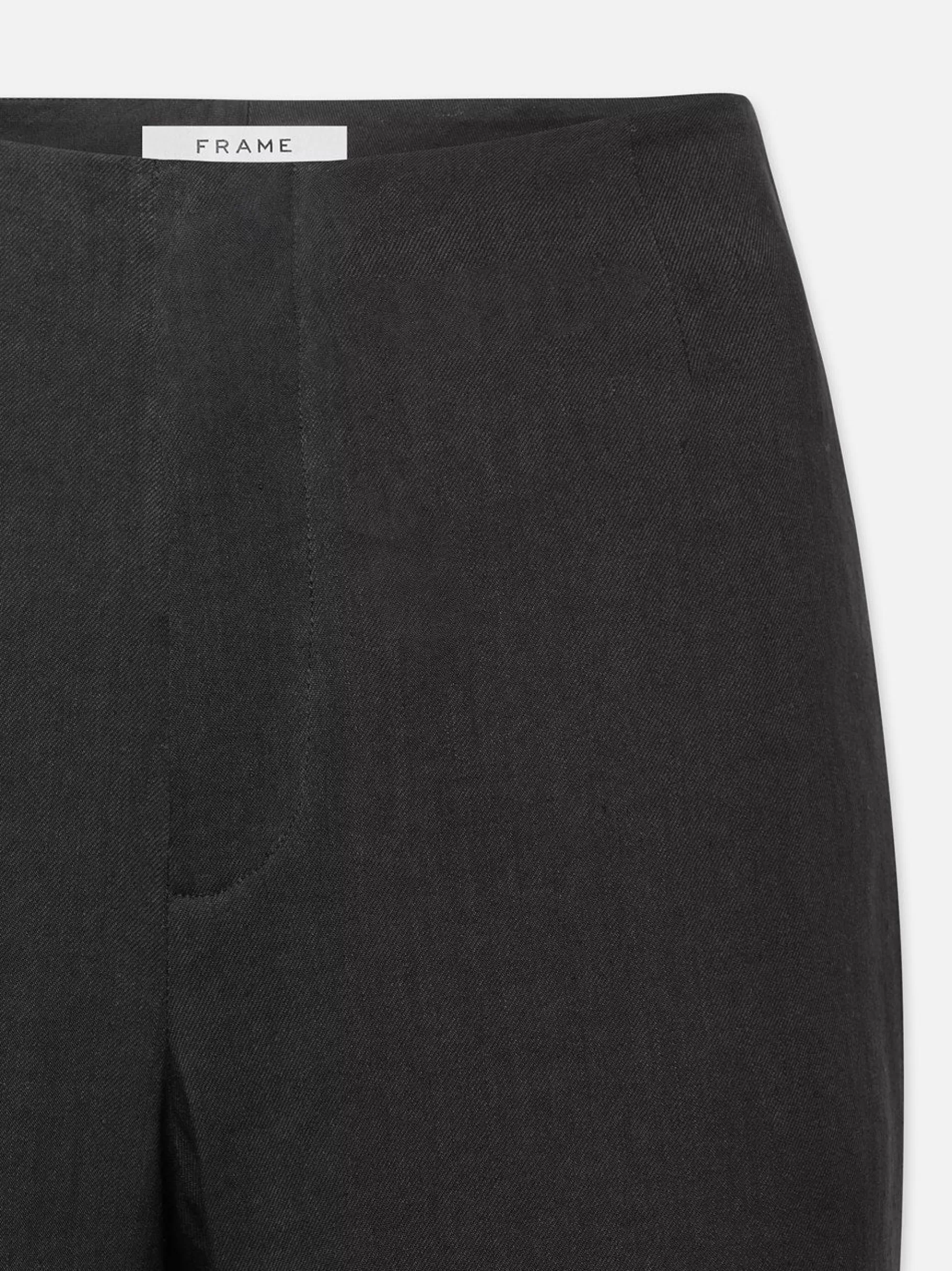 Pants*FRAME High Rise Wide Leg Trouser in Black