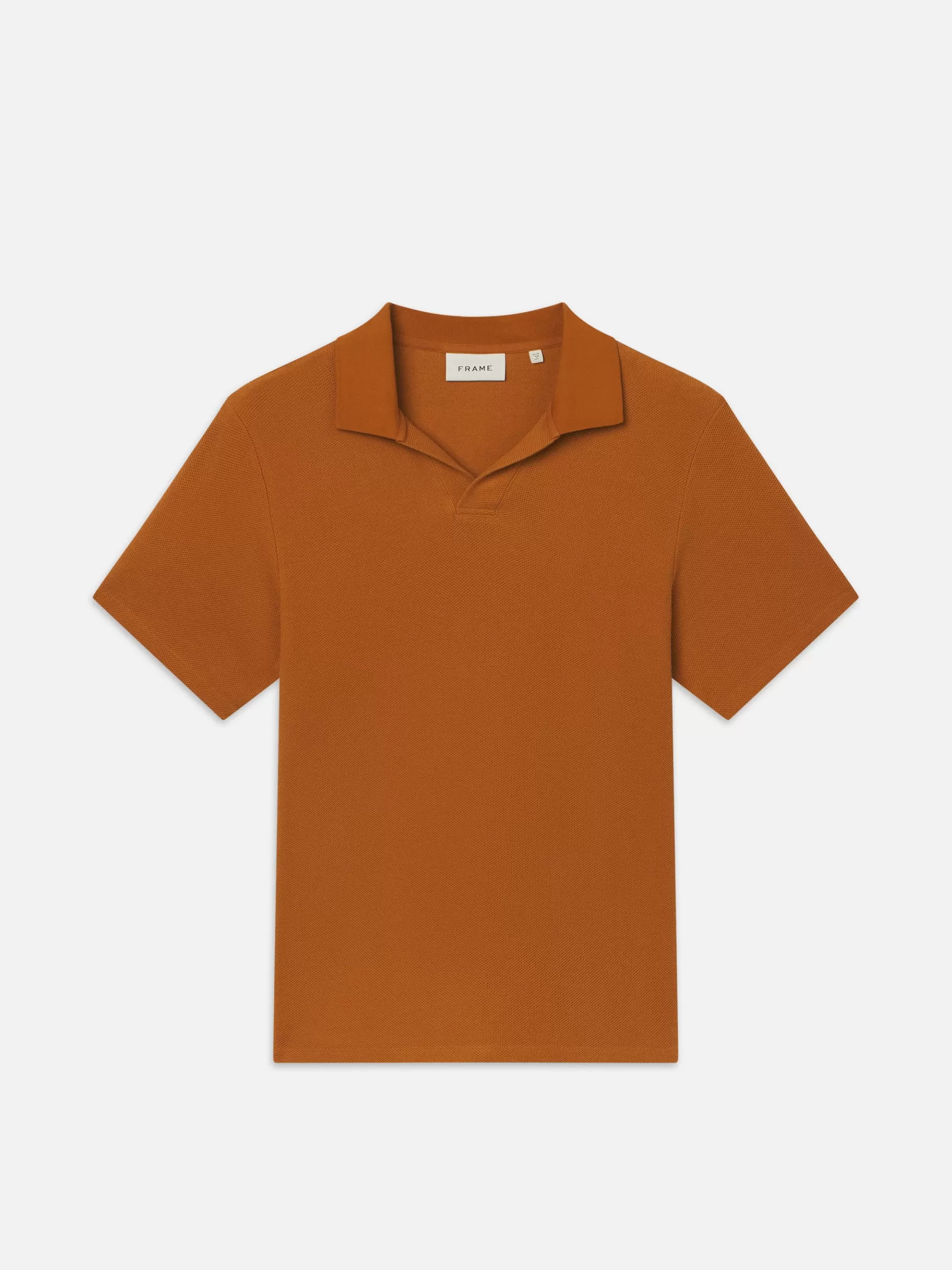 Tees & Polos*FRAME Jacquard Polo in Rust